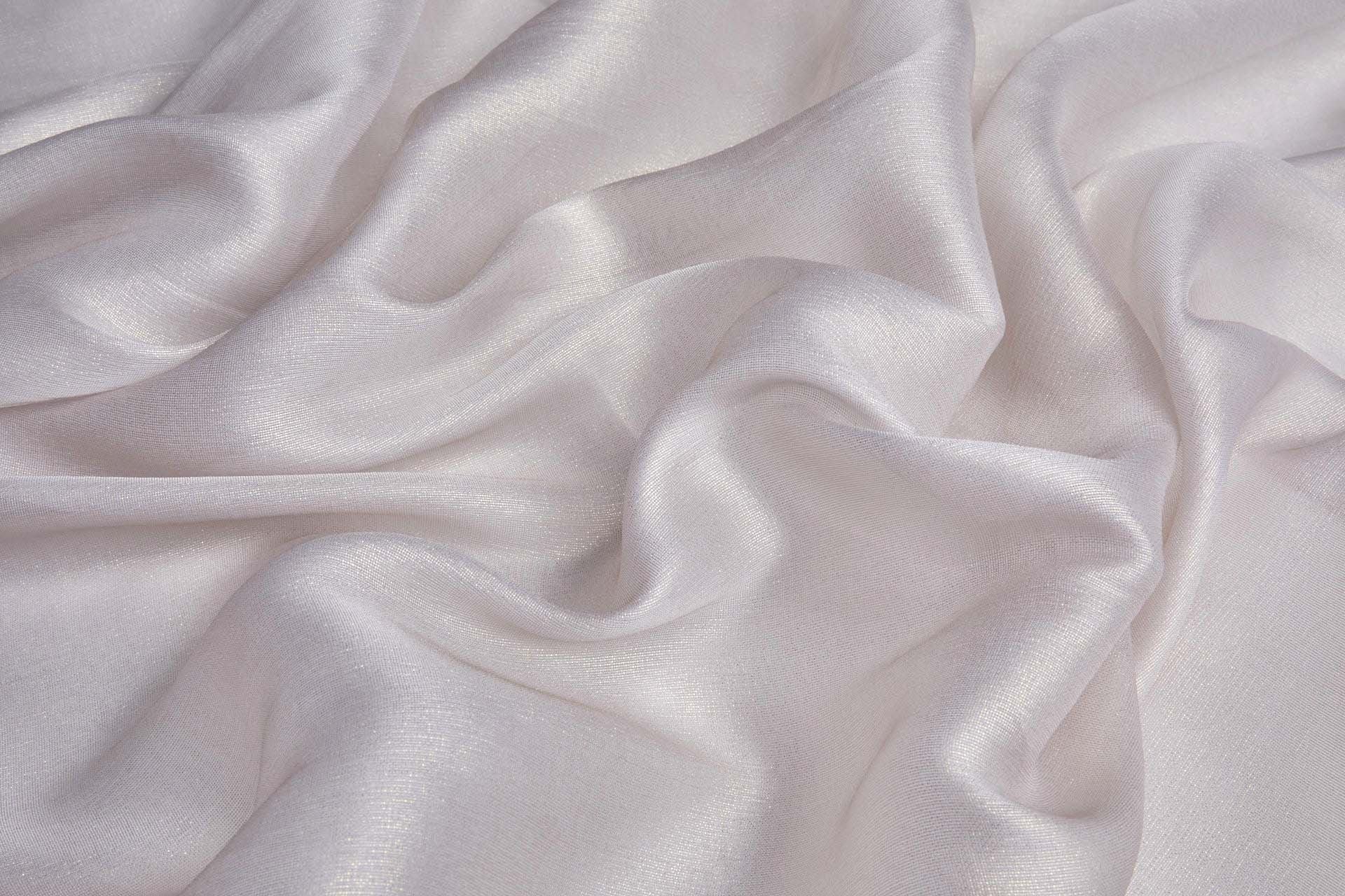 Pearl Grey Textured Soft Organza with Gold Foil fabric, image 3 of 6