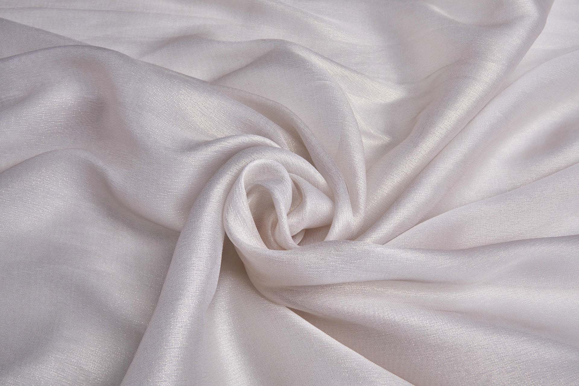 Pearl Grey Textured Soft Organza with Gold Foil fabric, image 5 of 6