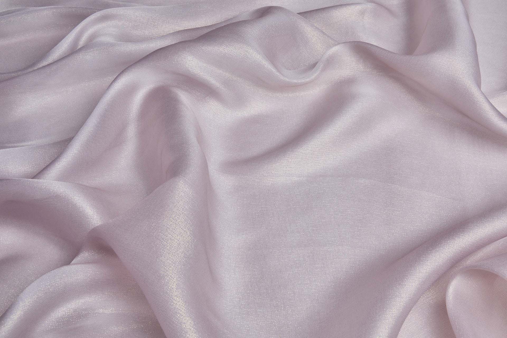 Pale Pink Textured Soft Organza with Gold Foil fabric, image 3 of 6