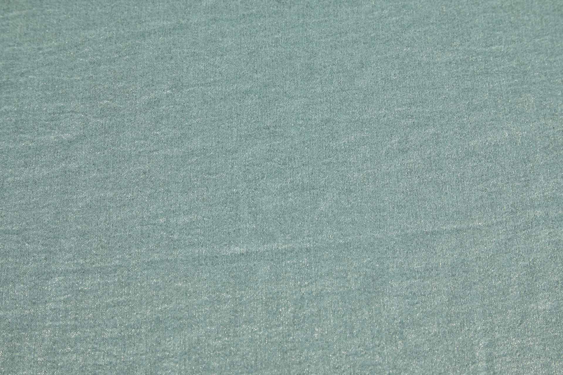 Foil Printed Polyester Satin in Aqua & Gold fabric, image 6 of 6