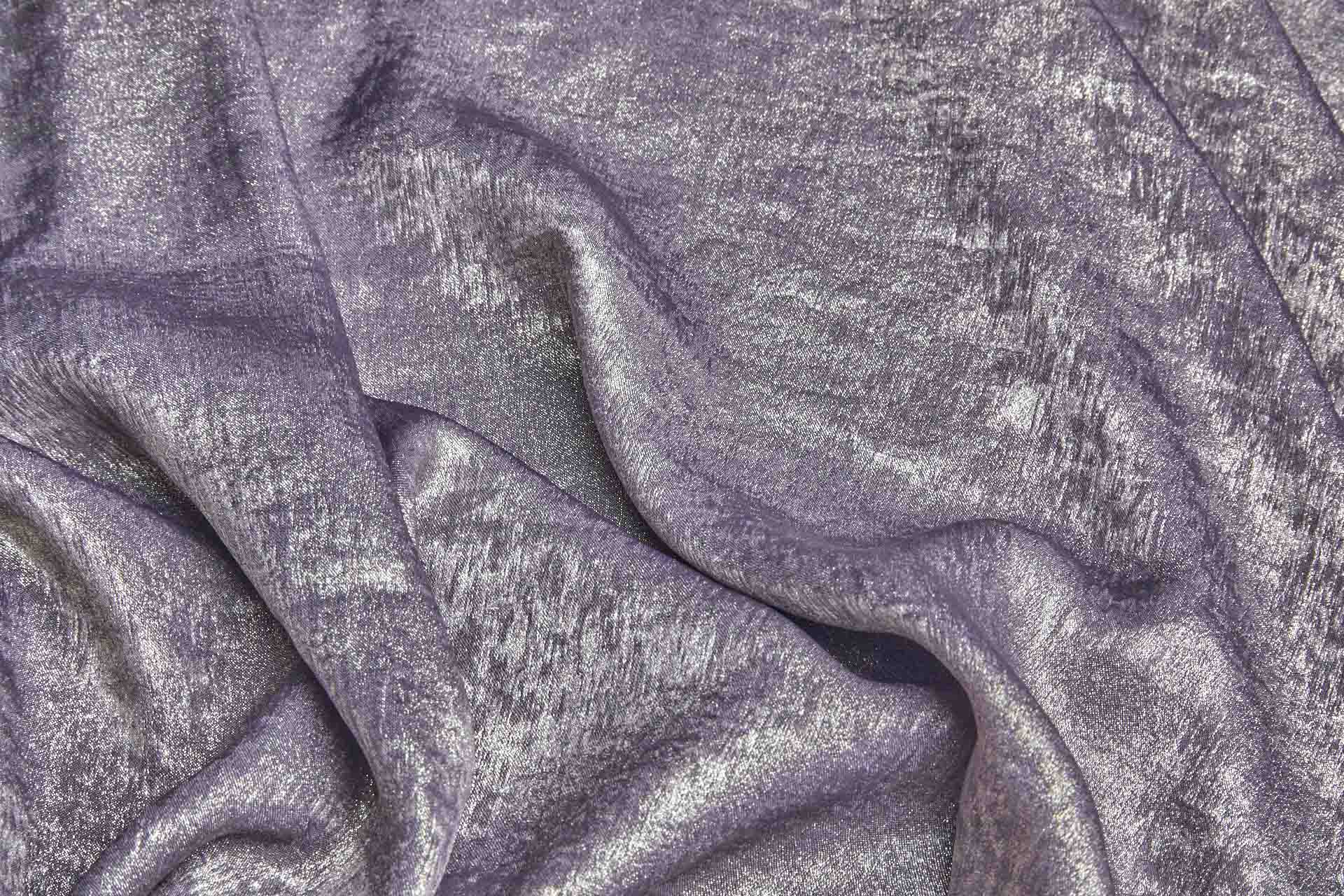 Foil Printed Polyester Satin in Mauve & Pale Gold fabric, image 2 of 7