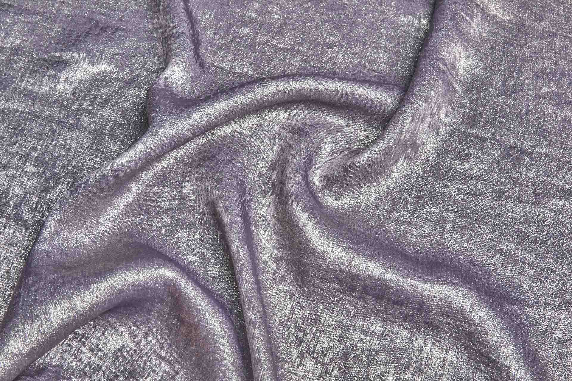 Foil Printed Polyester Satin in Mauve & Pale Gold fabric, image 5 of 7