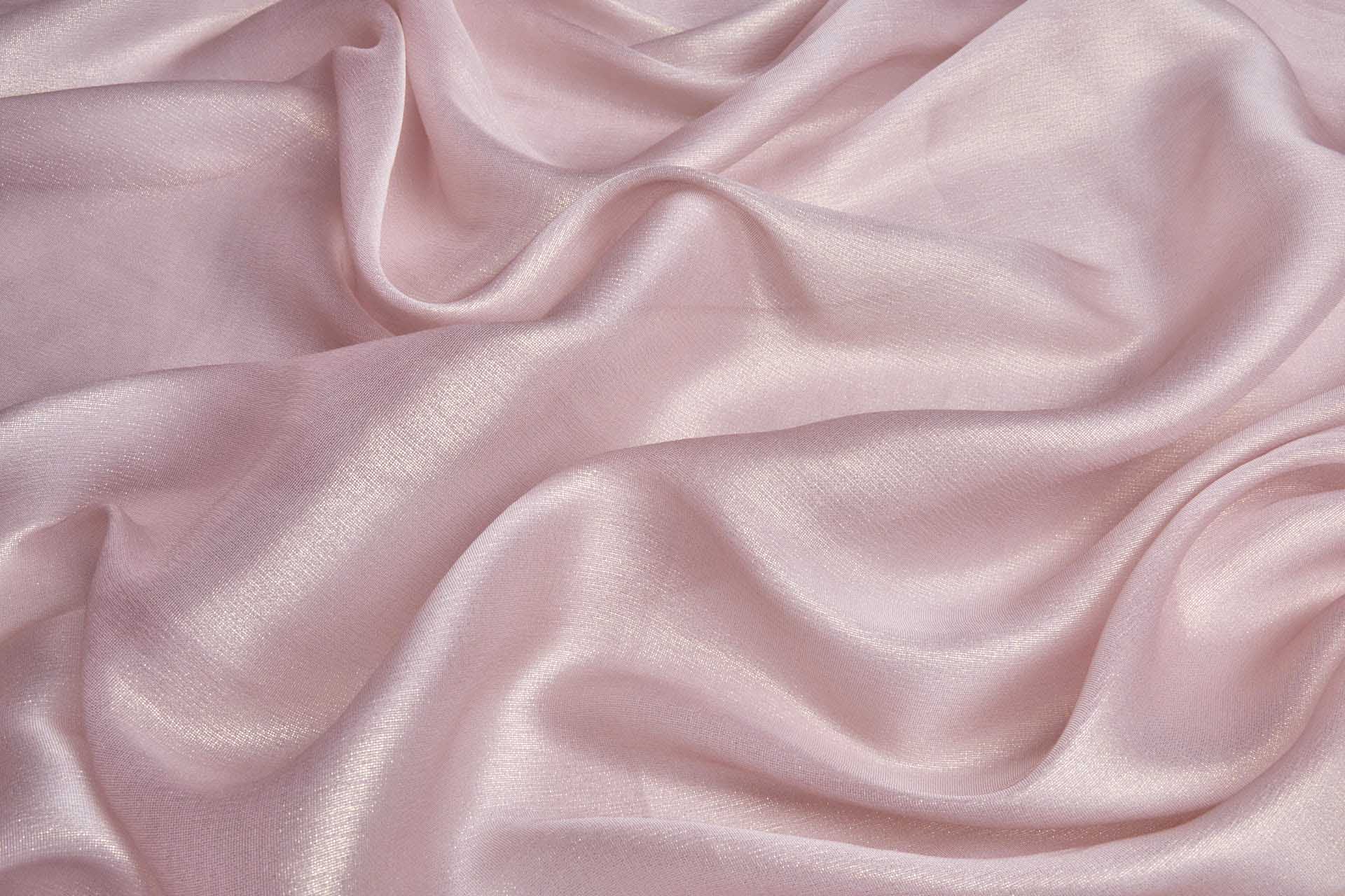 Tea Rose Textured Soft Organza with Gold Foil fabric, image 3 of 6