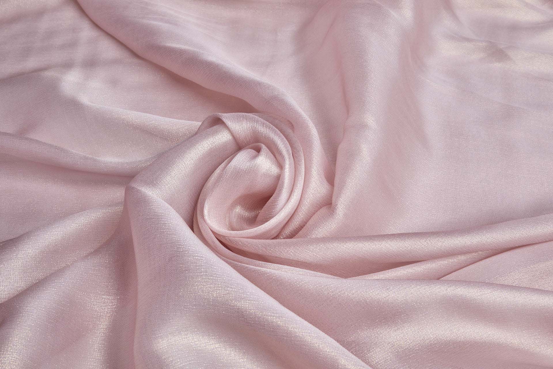 Tea Rose Textured Soft Organza with Gold Foil fabric, image 4 of 6