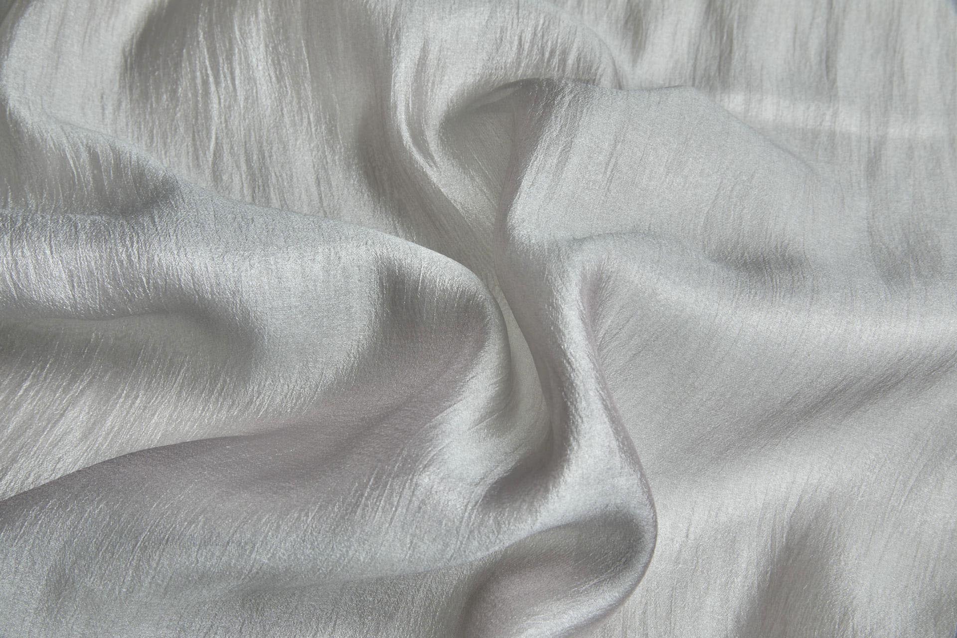 Soft Crinkle Poly Chiffon in Smoke Grey fabric, image 6 of 6