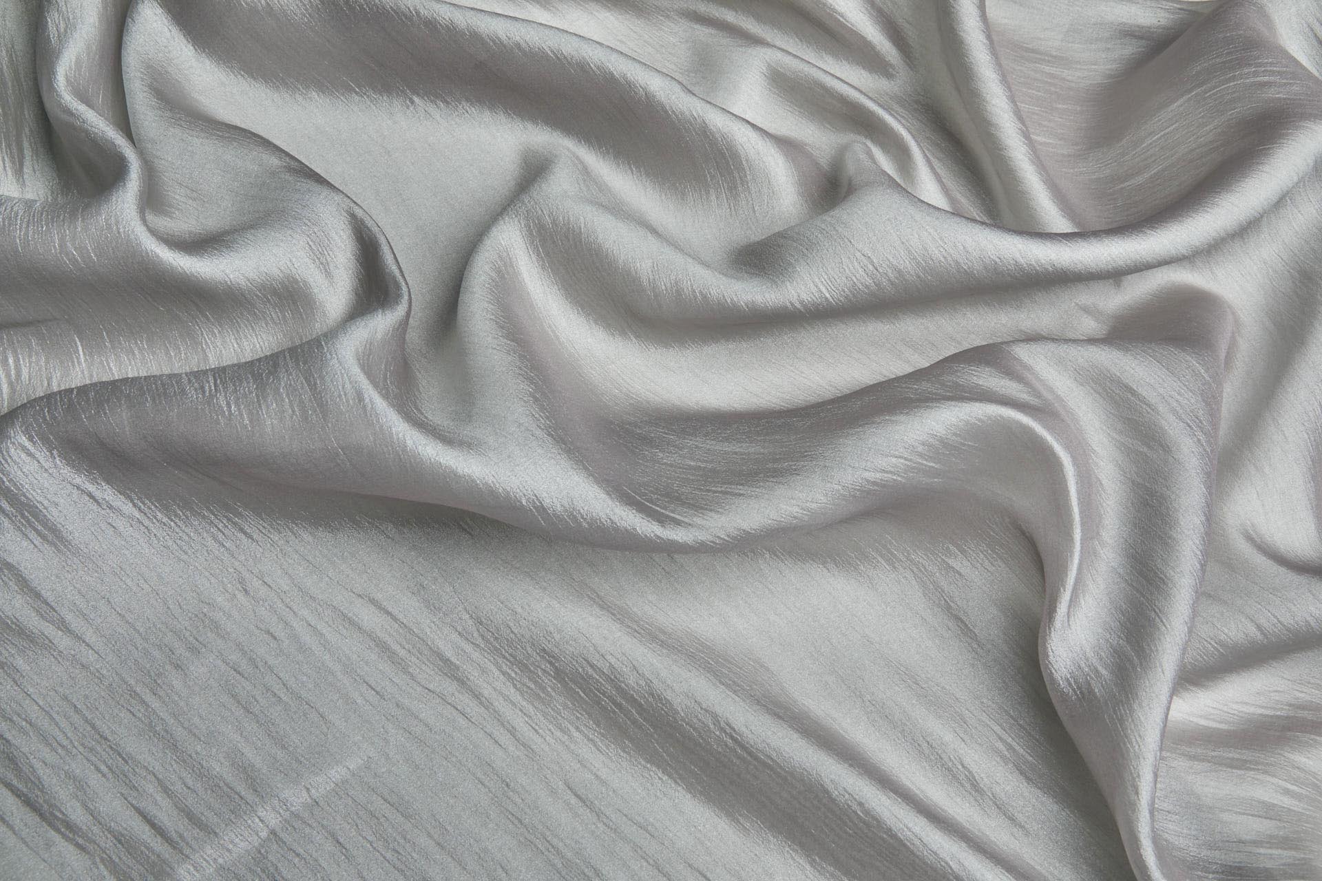Soft Crinkle Poly Chiffon in Smoke Grey fabric, image 2 of 6