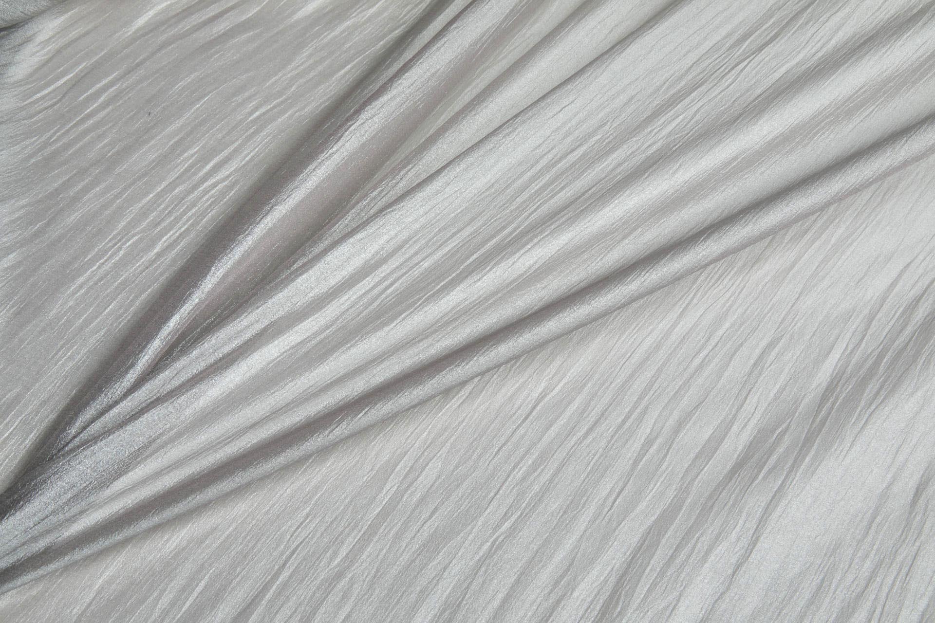 Soft Crinkle Poly Chiffon in Smoke Grey fabric, image 4 of 6