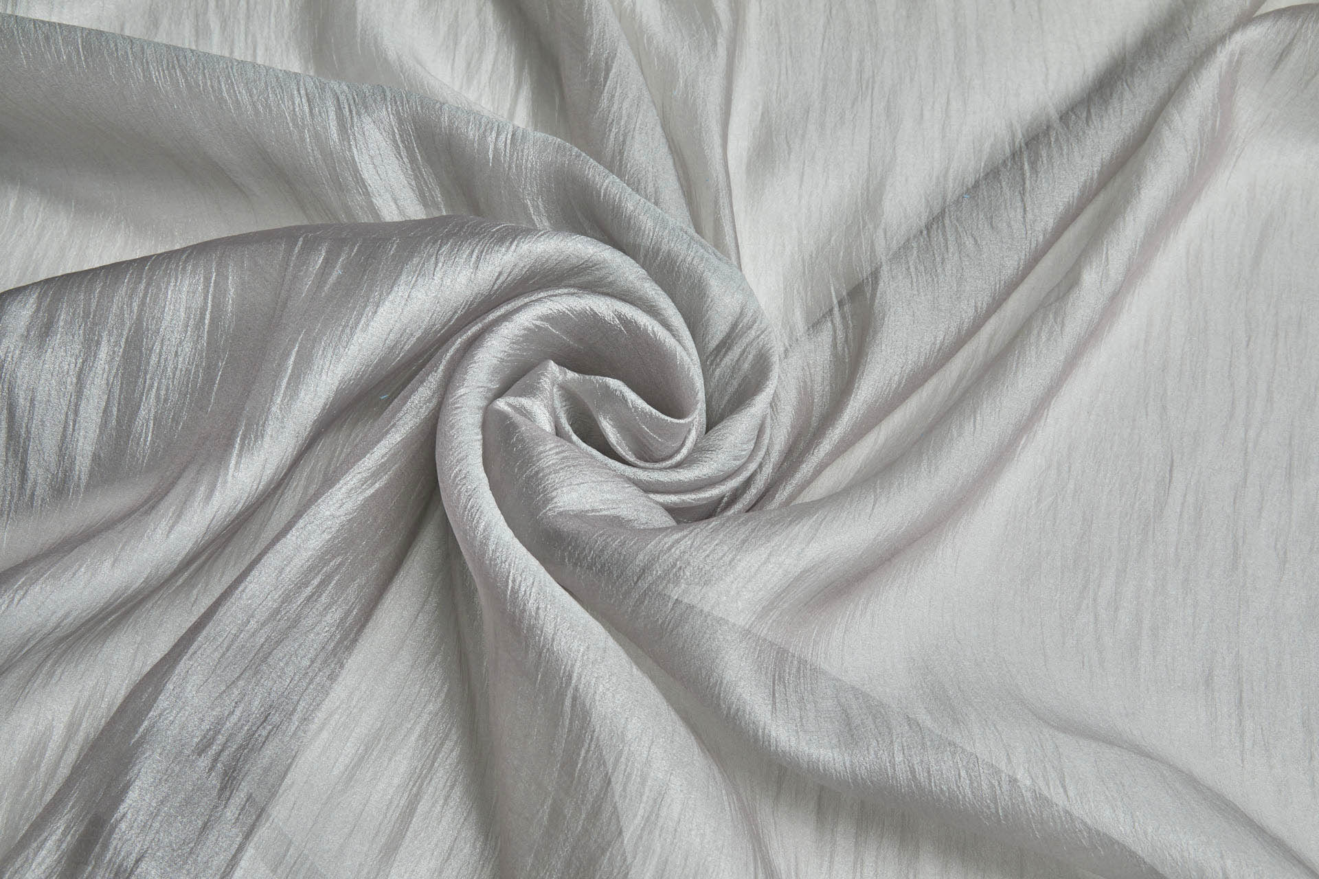 Soft Crinkle Poly Chiffon in Smoke Grey fabric