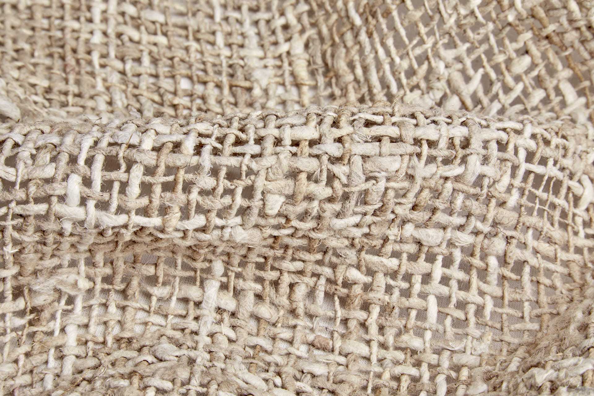 Super Chunky Open Weave Raw Silk - Natural fabric, image 4 of 9