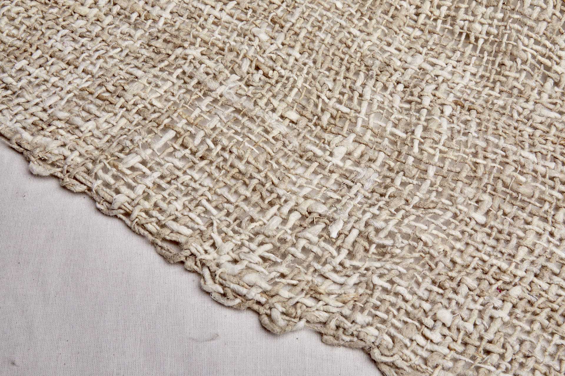 Super Chunky Open Weave Raw Silk - Natural fabric, image 6 of 9