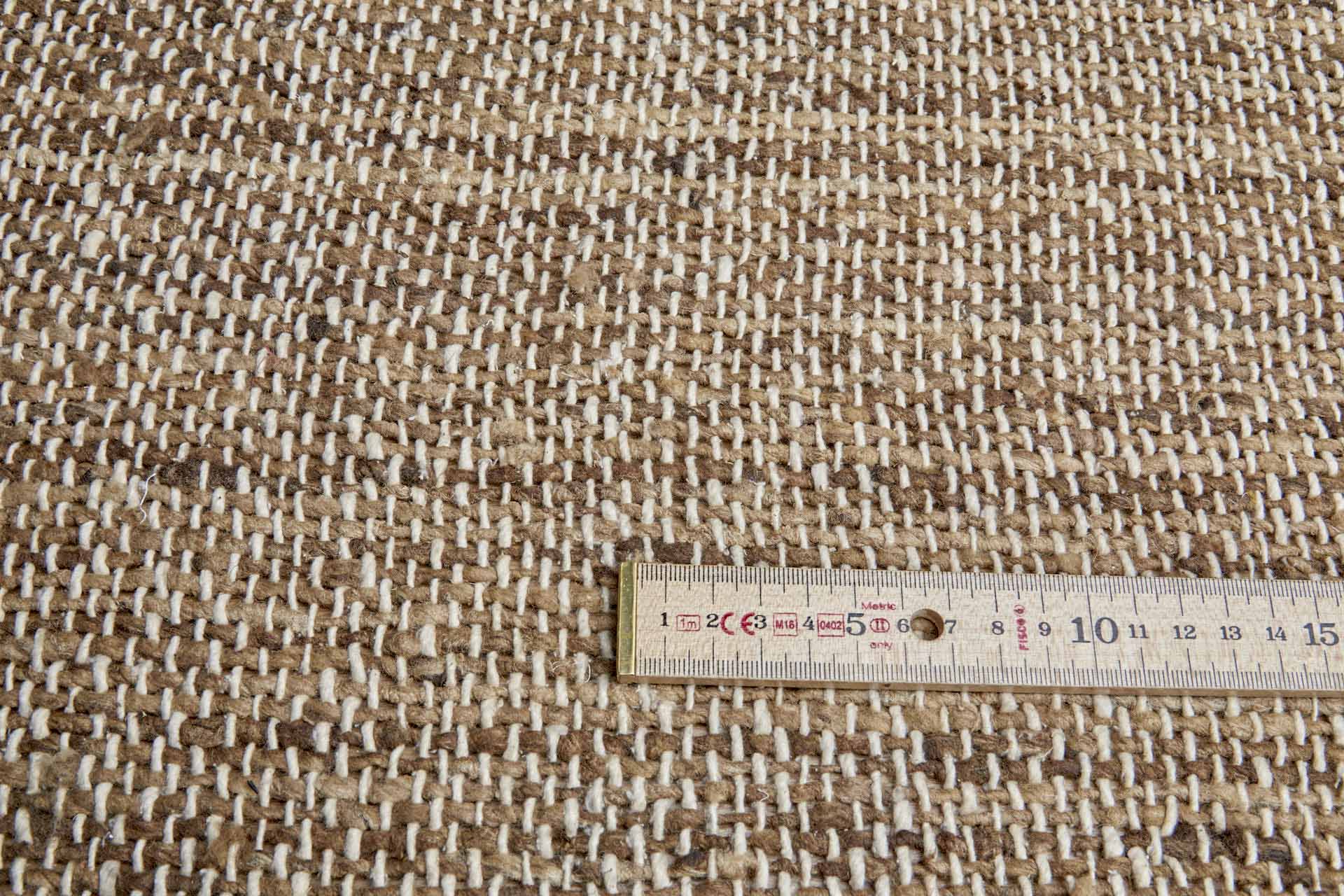 Chunky Loose Weave Silk - Ecru / Browns fabric, image 2 of 8
