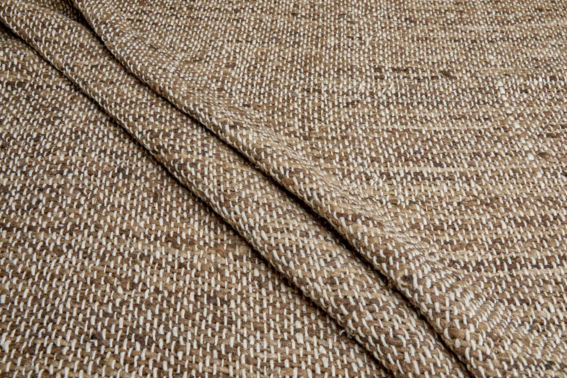 Chunky Loose Weave Silk - Ecru / Browns fabric, image 6 of 8