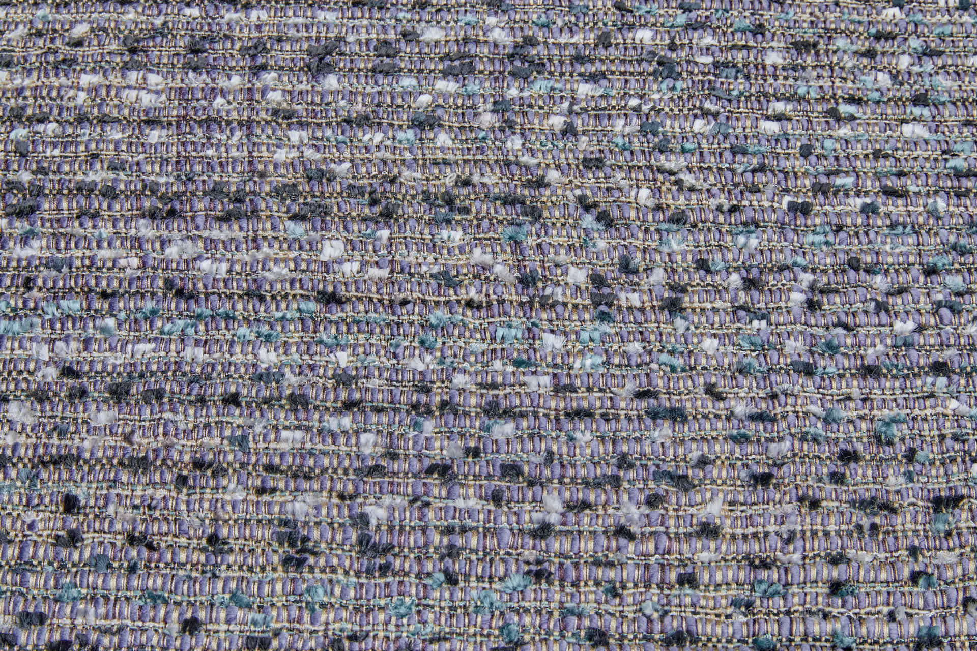 Chunky Textured Weave - Lavender, Beige, Black and Turquoise fabric