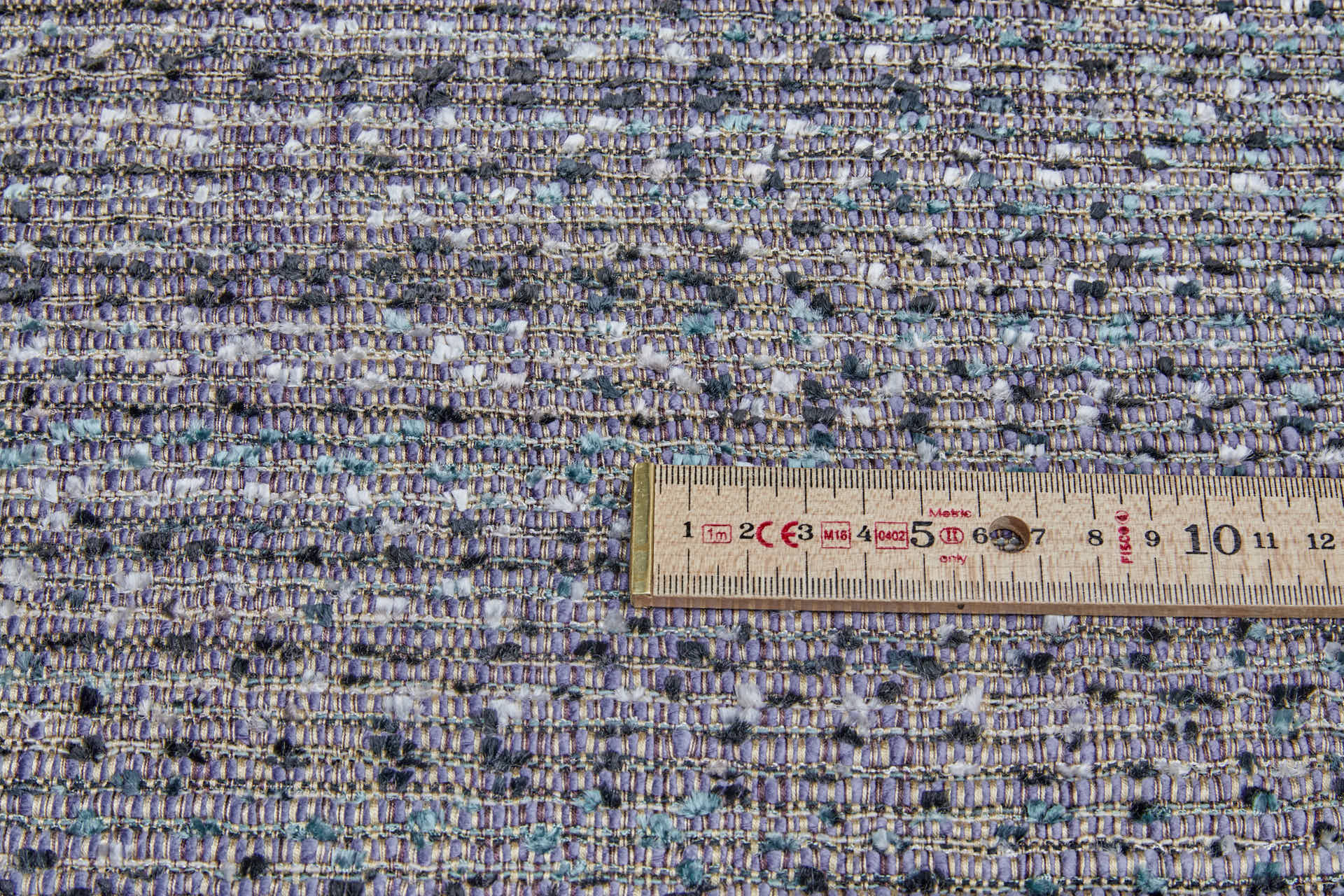 Chunky Textured Weave - Lavender, Beige, Black and Turquoise fabric, image 8 of 8