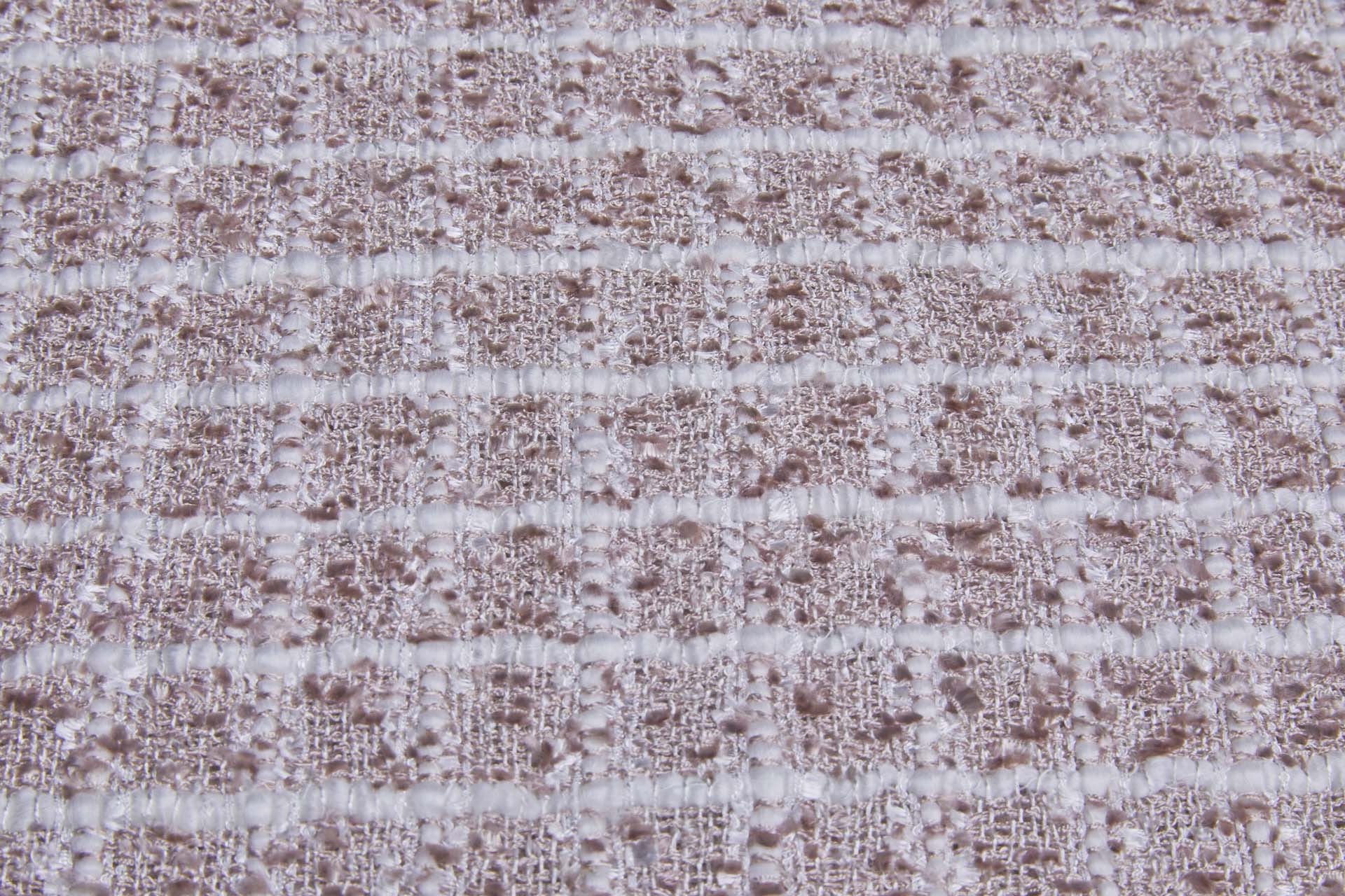 Chunky Tweedy Check Chenille - Dusty Pink and Ivory fabric, image 7 of 7