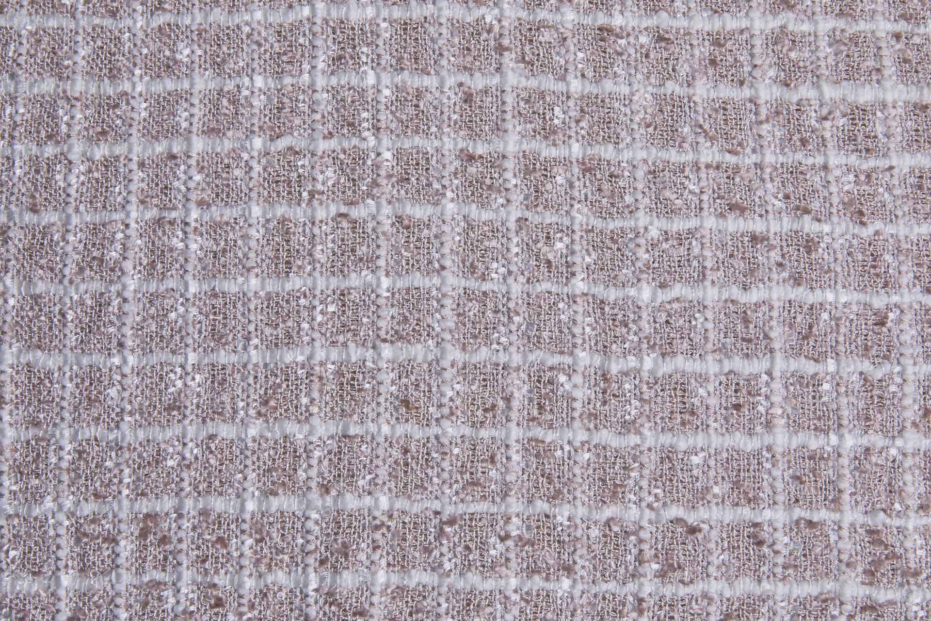 Chunky Tweedy Check Chenille - Dusty Pink and Ivory fabric, image 6 of 7