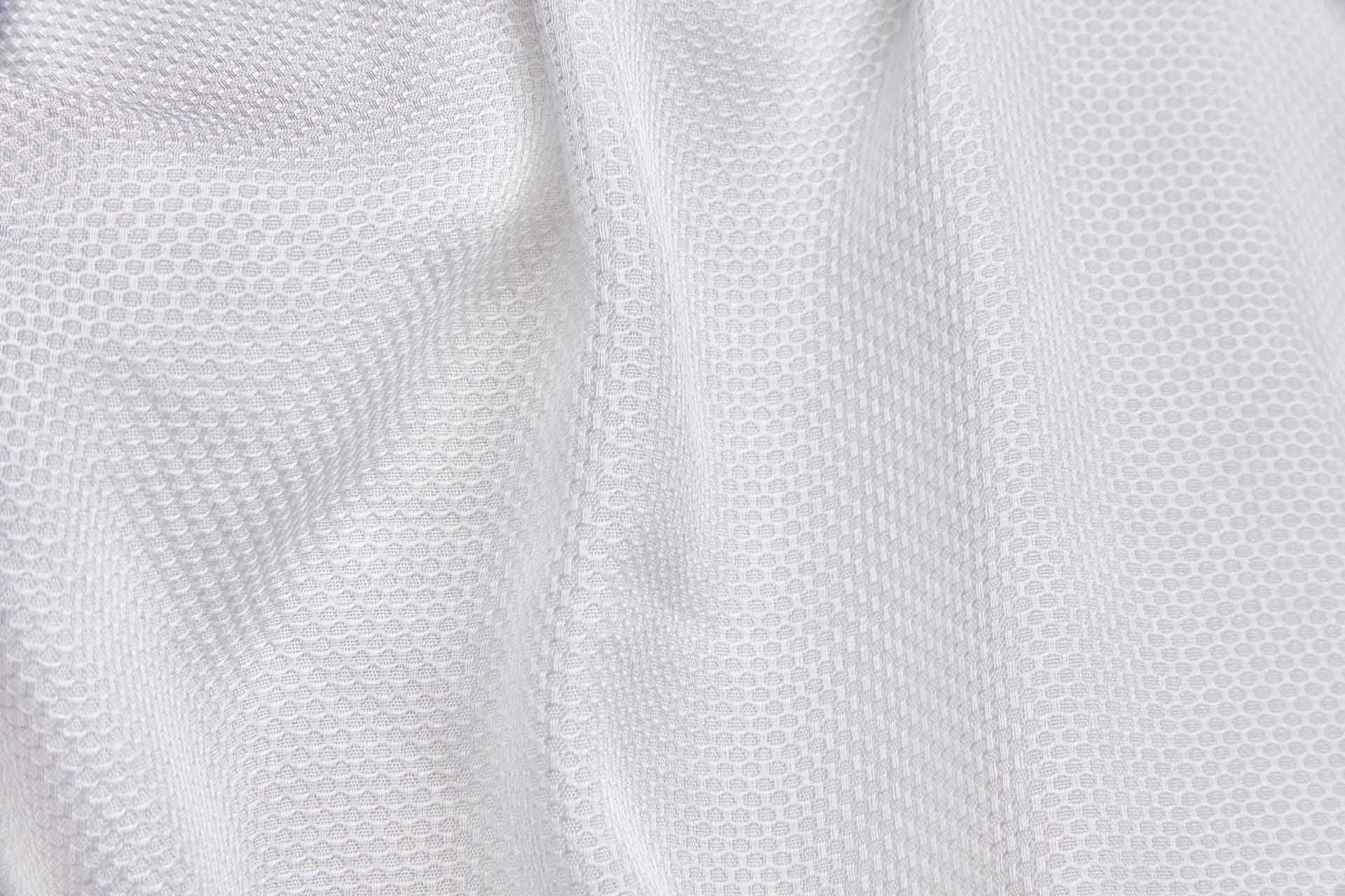 Orange Fibre Dobby Micro Trellis Weave in Ivory fabric