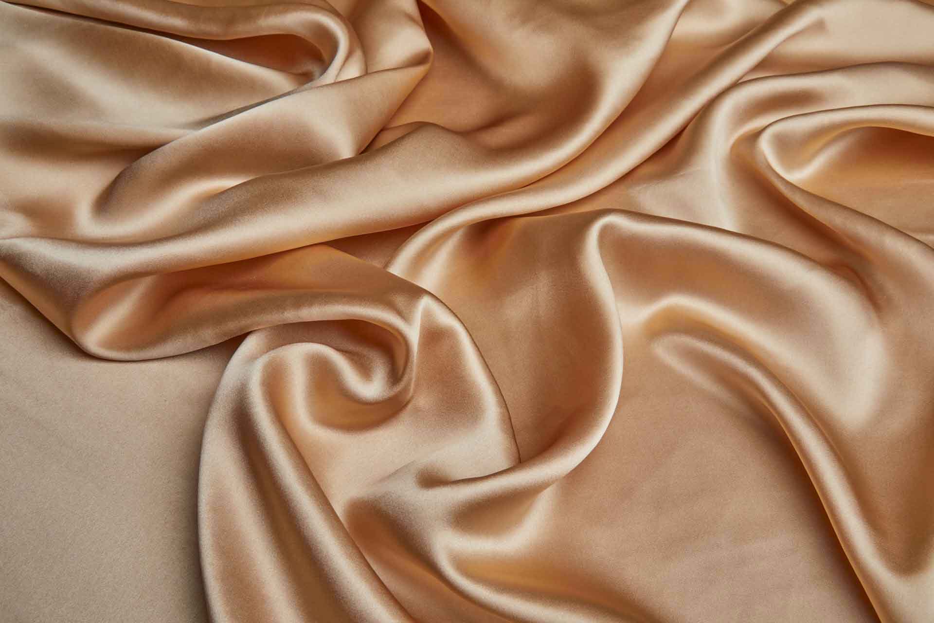 Darker Nude Silk Satin fabric, image 6 of 6