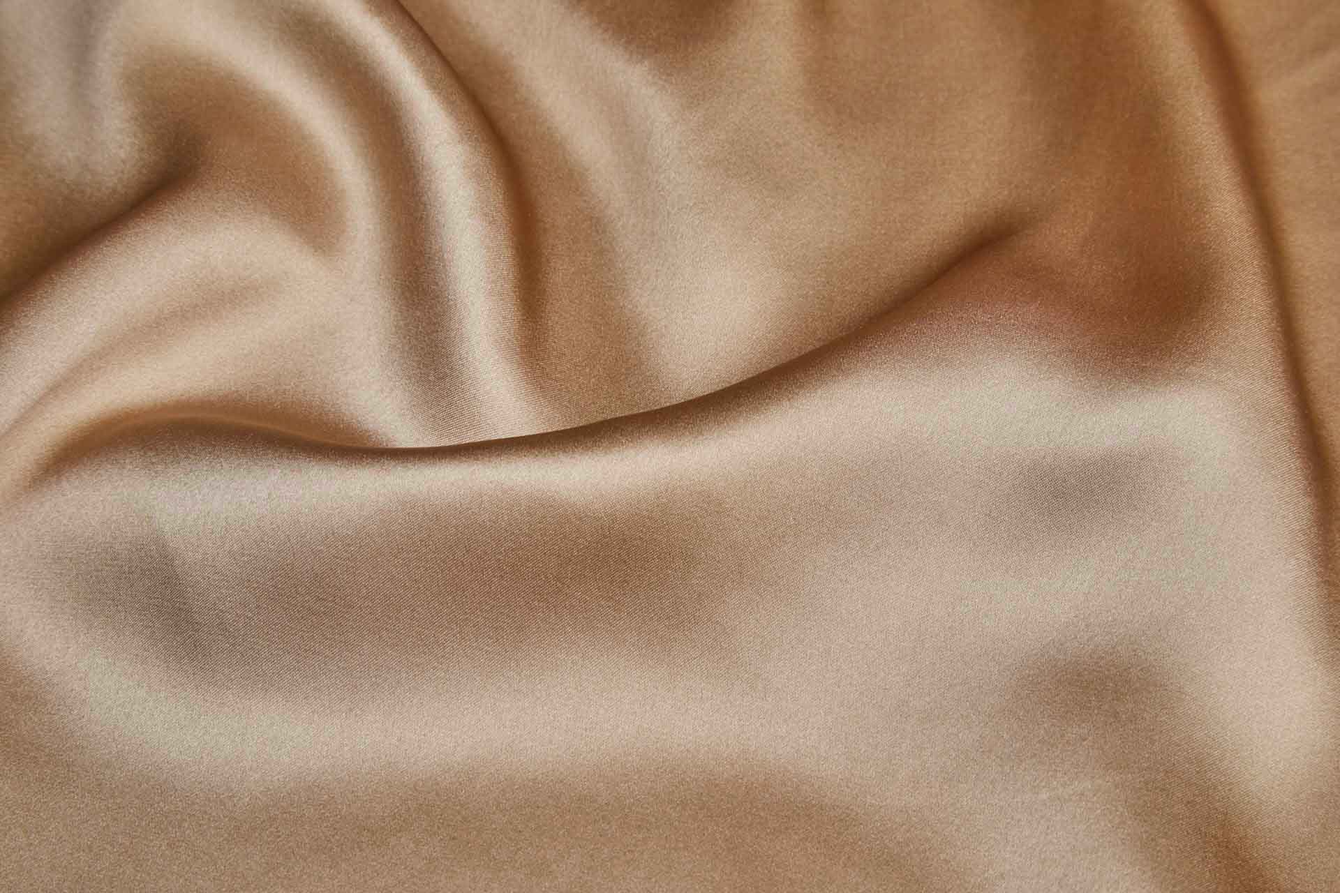 Darker Nude Silk Satin fabric, image 3 of 6