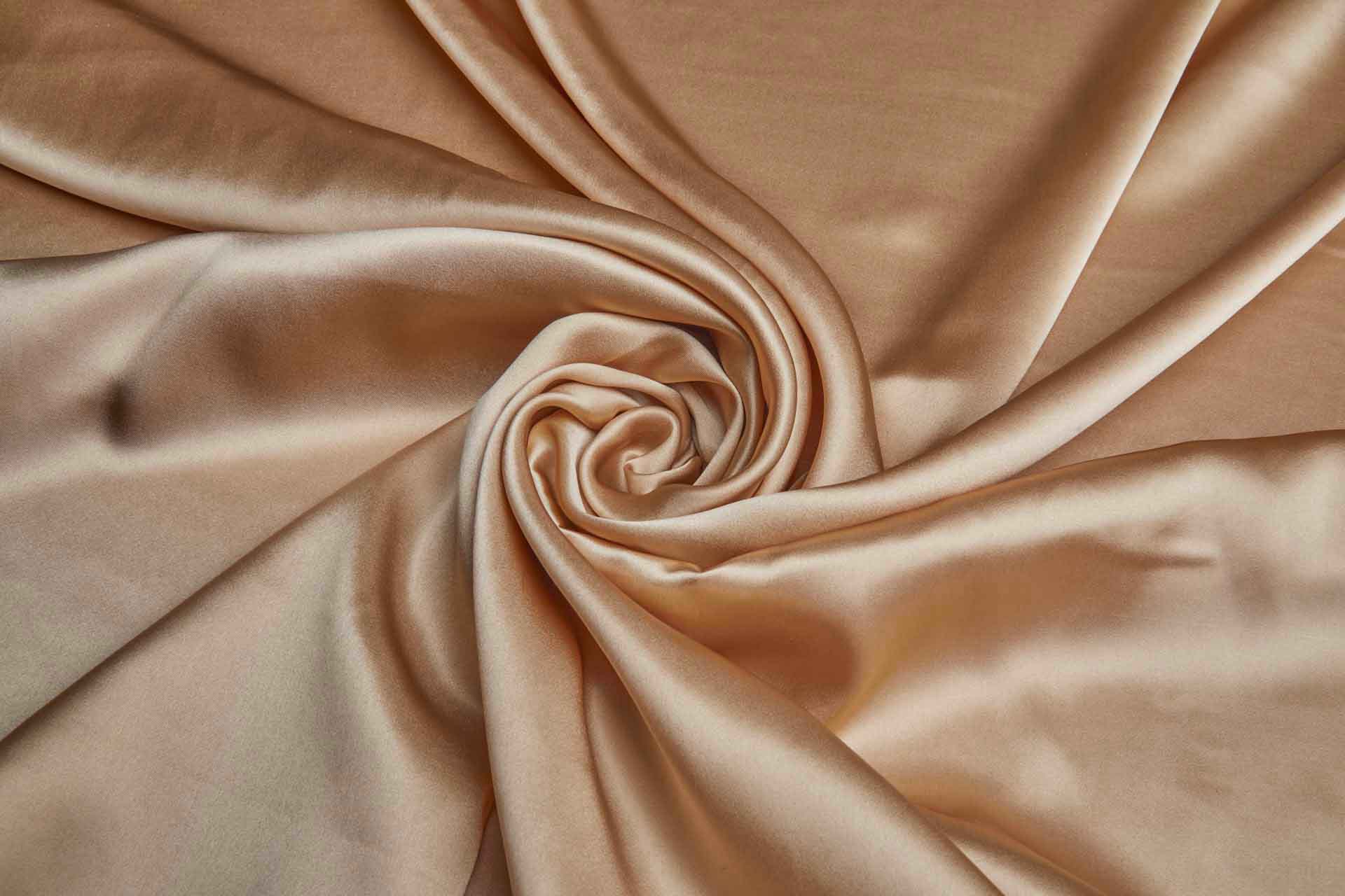 Darker Nude Silk Satin fabric