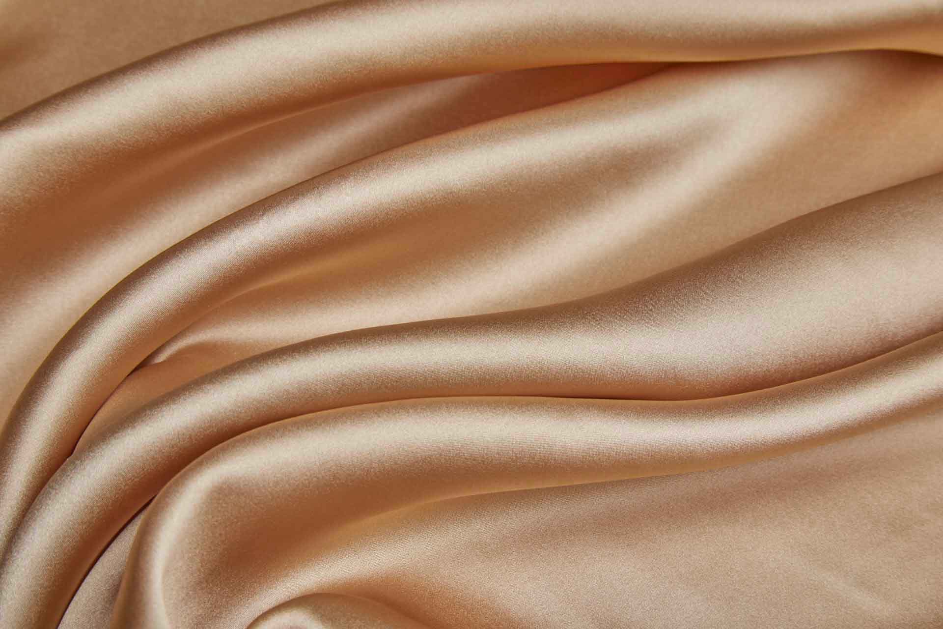 Darker Nude Silk Satin fabric, image 5 of 6