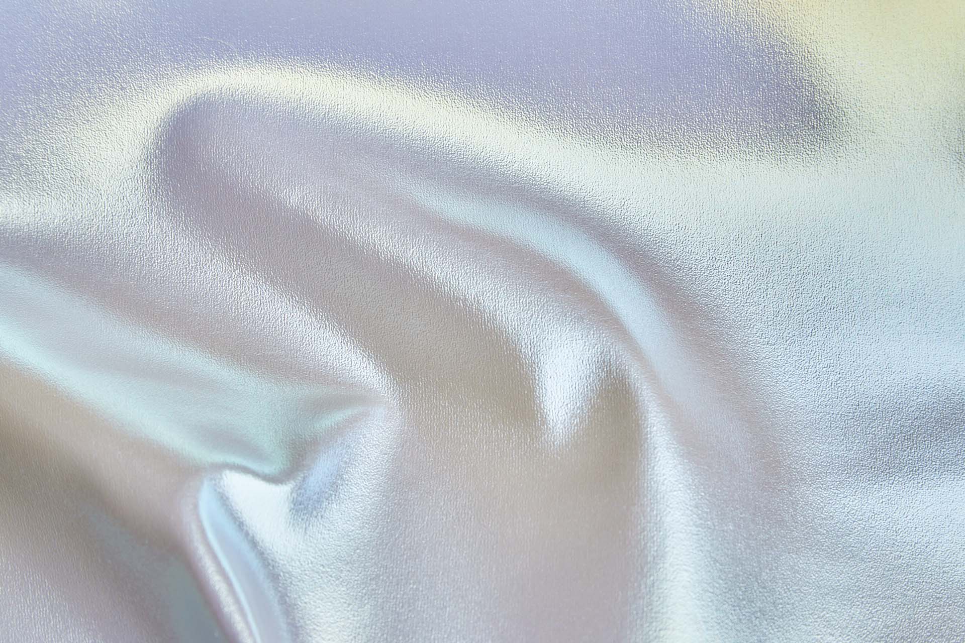 Medium Weight "Unicorn" Iridescent Grey Leatherette fabric, image 3 of 6