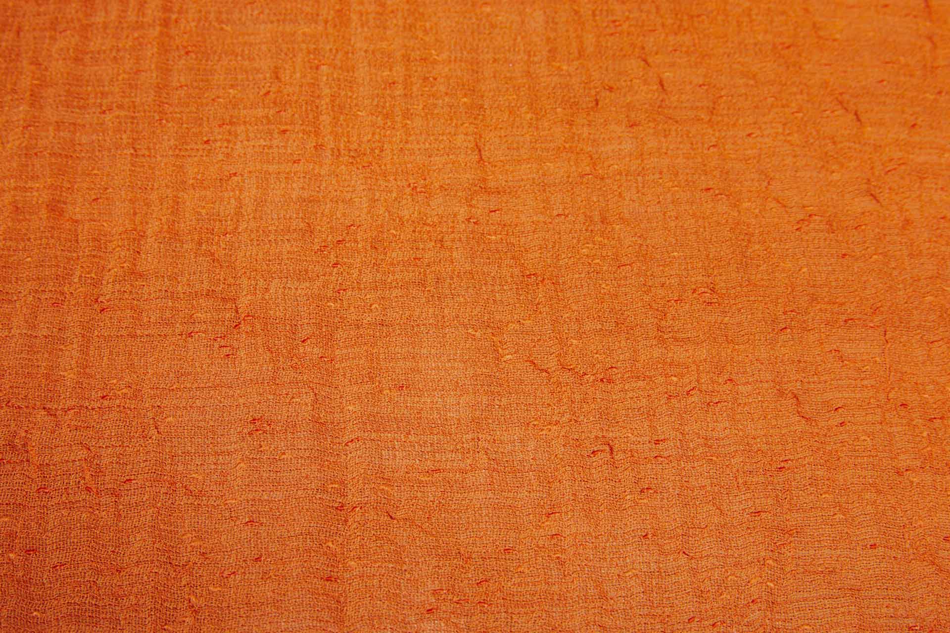 Orange Textured "Linen" Look Sheer Fabric, image 5 of 5