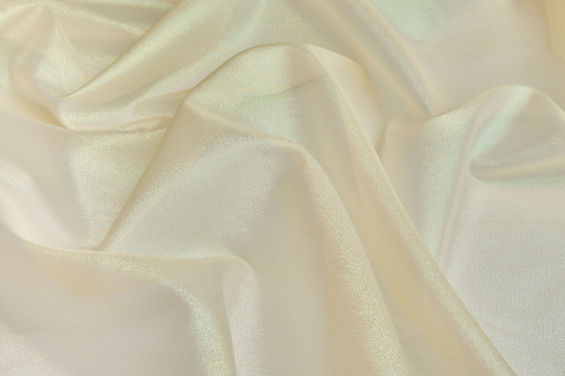 Textured Iridescent Lurex Organza - Lemon Yellow fabric