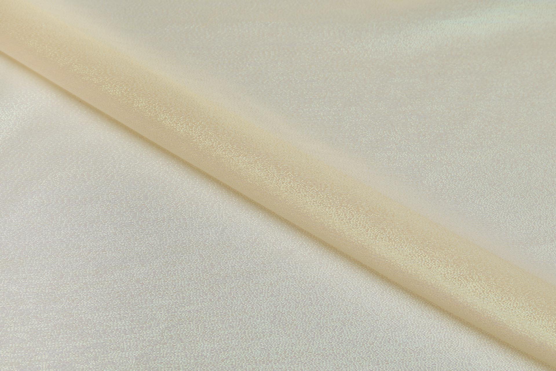 Textured Iridescent Lurex Organza - Lemon Yellow fabric, image 3 of 7