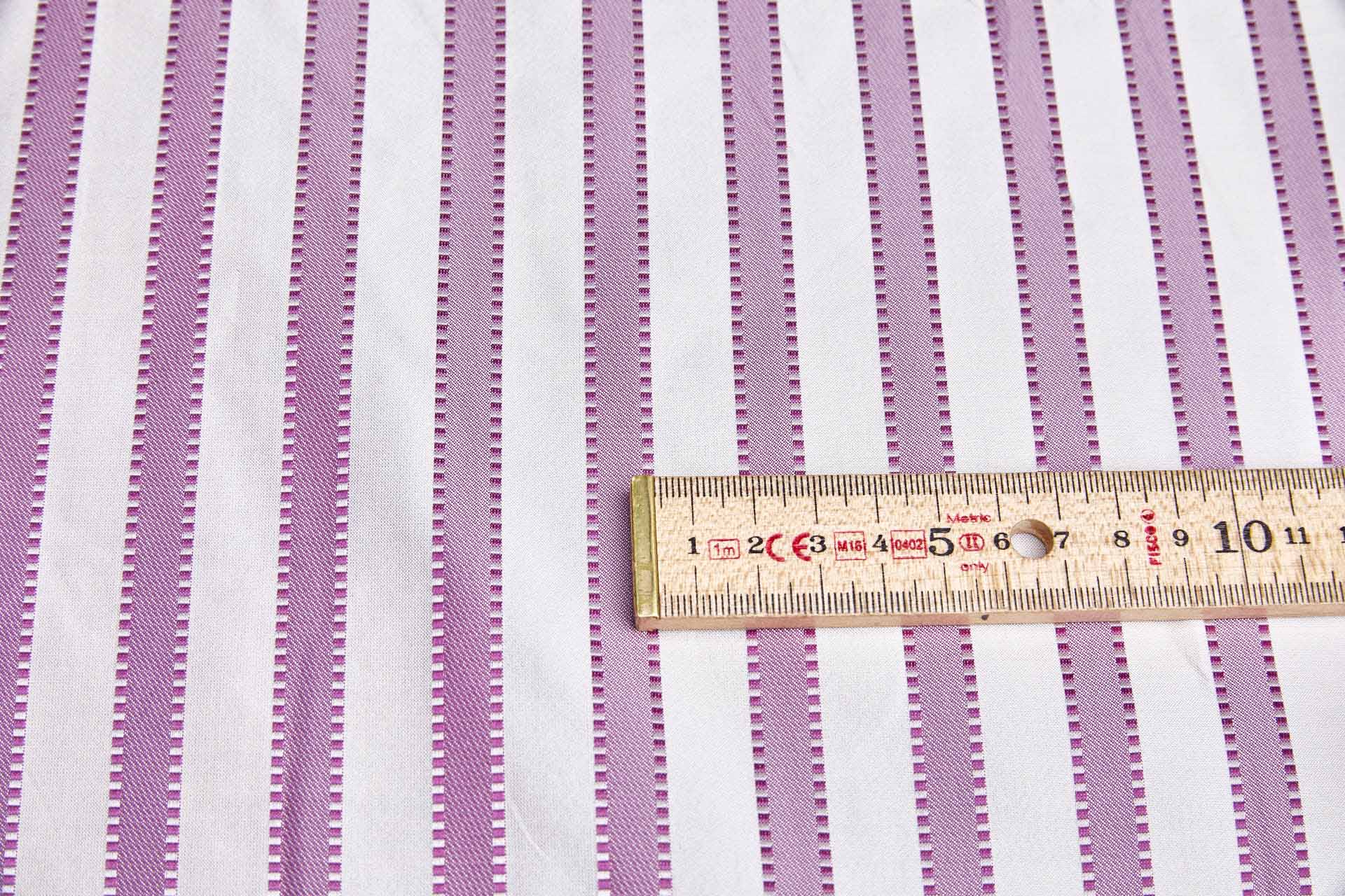 Purple and Ivory Striped Silk Brocade fabric, image 9 of 9