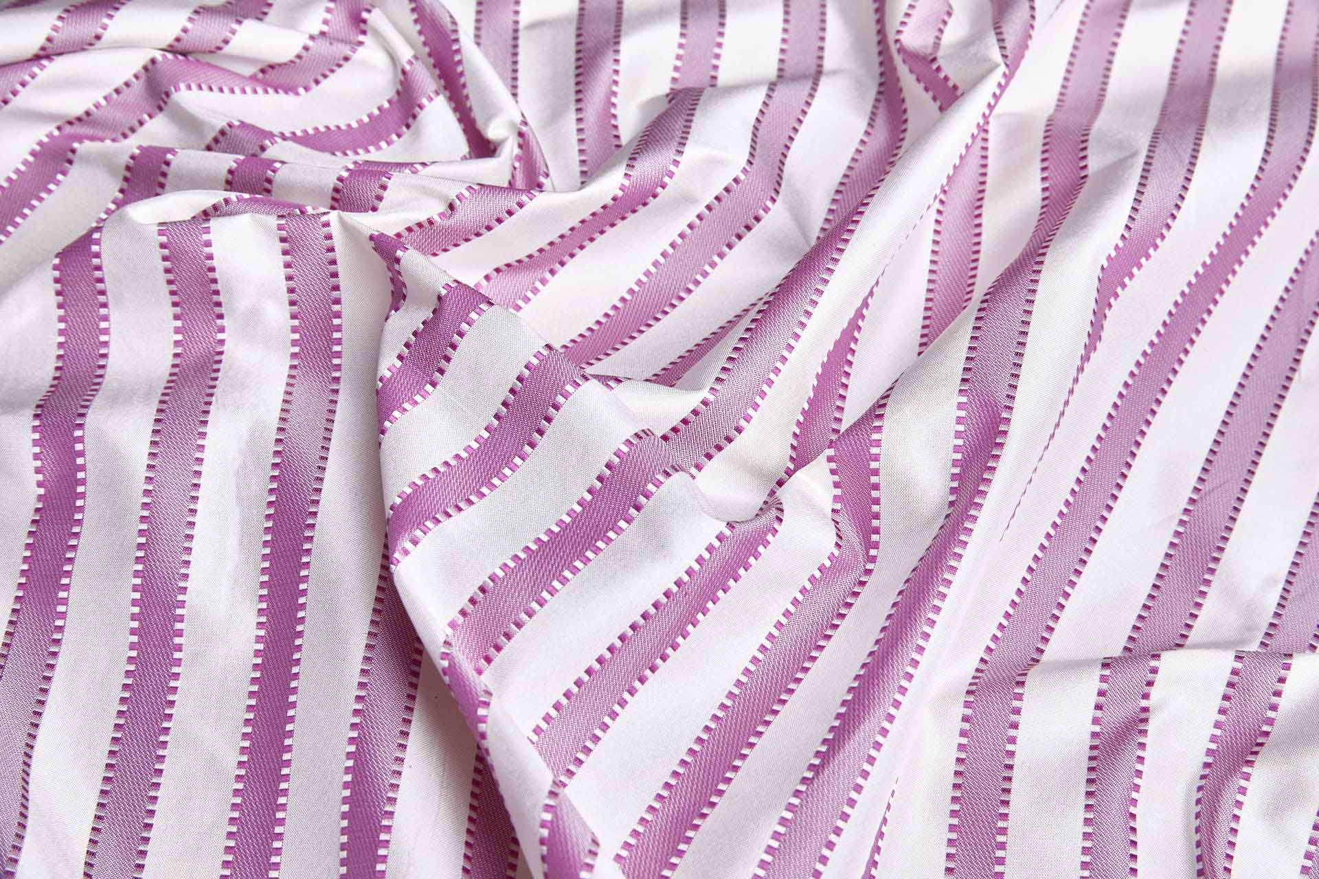 Purple and Ivory Striped Silk Brocade fabric, image 7 of 9