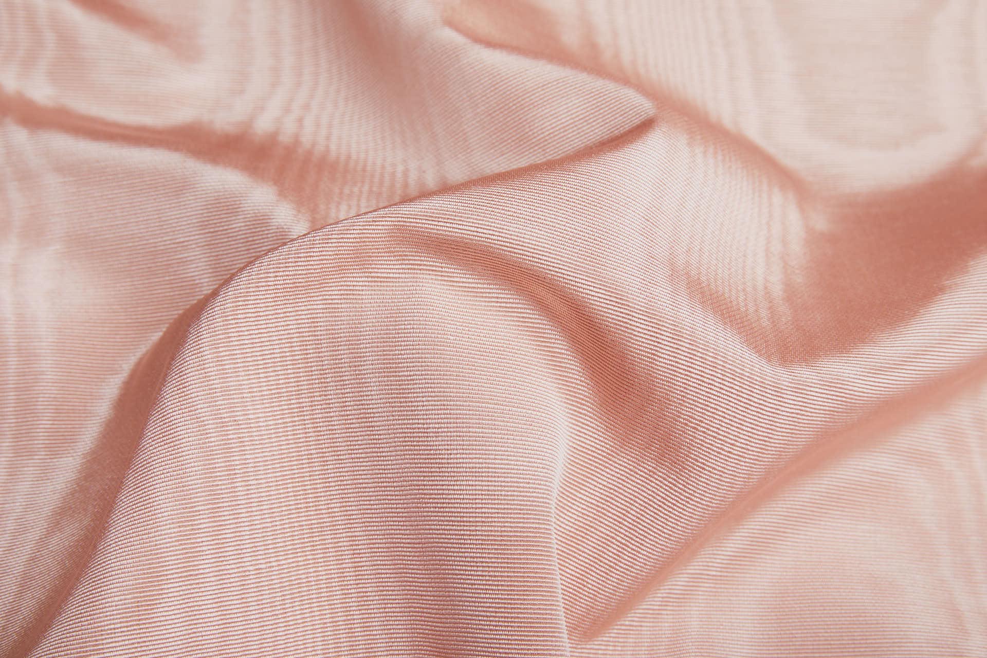 Cotton Viscose Grosgrain - Pale Salmon Moiré fabric, image 2 of 10
