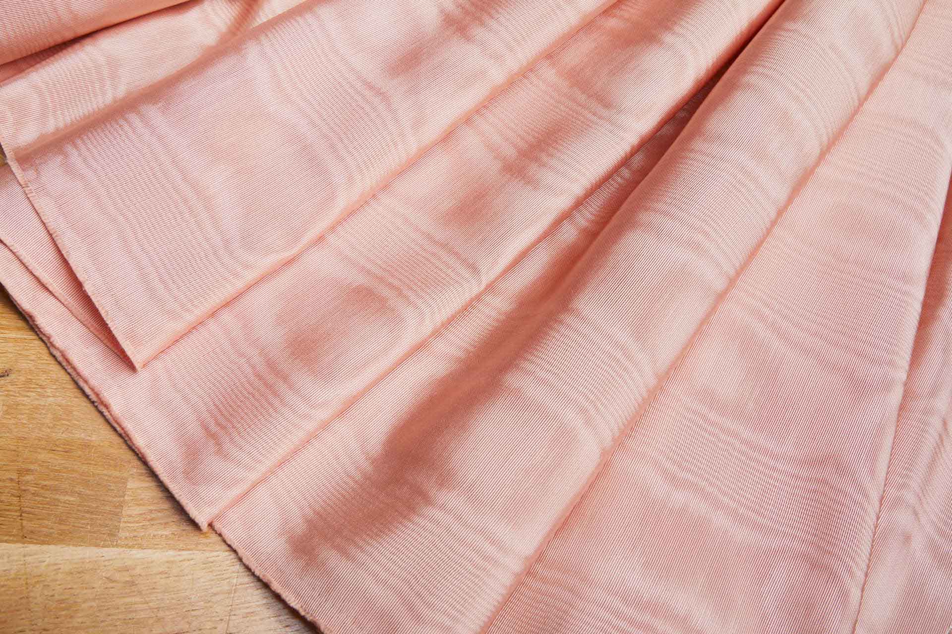 Cotton Viscose Grosgrain - Pale Salmon Moiré fabric, image 5 of 10