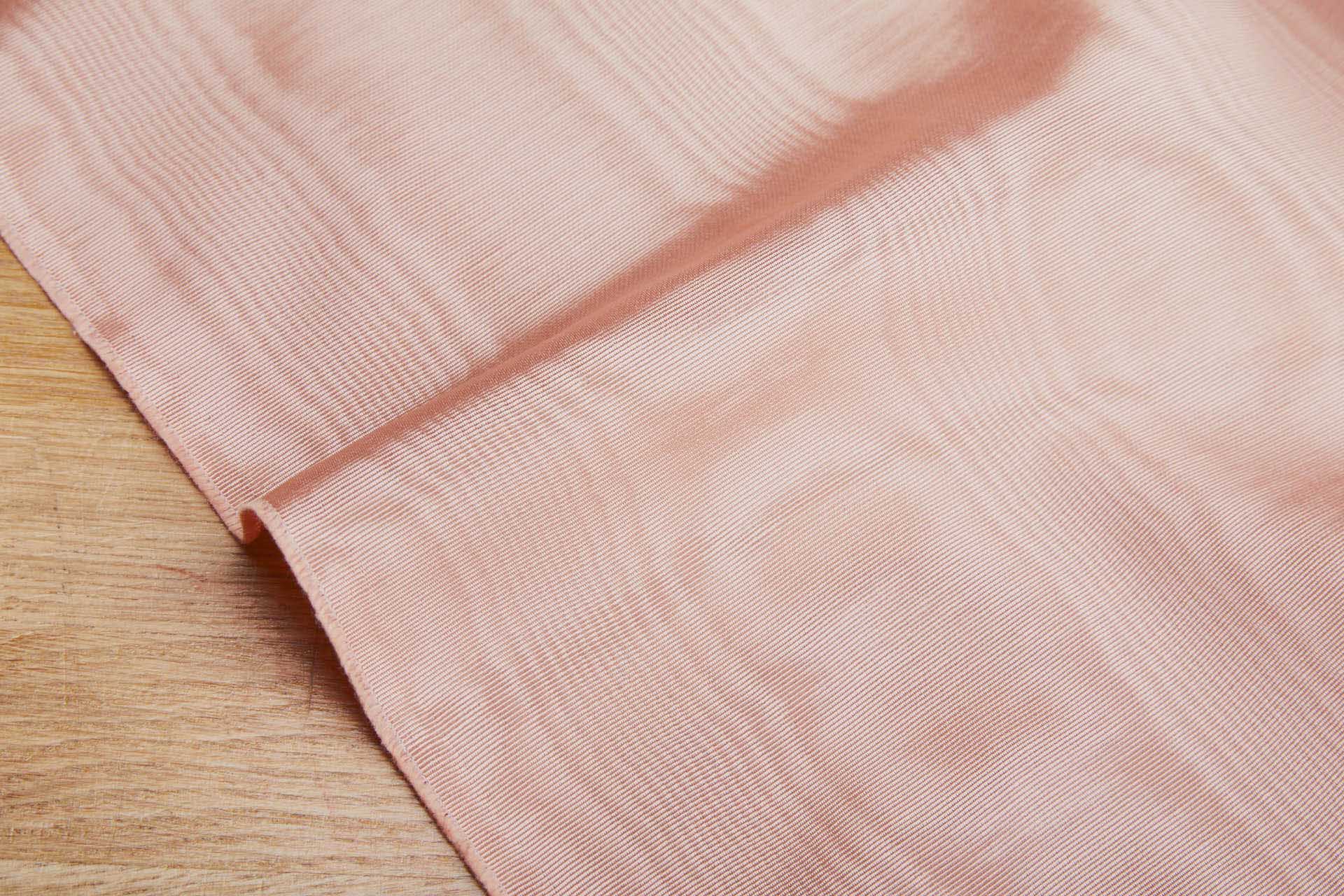 Cotton Viscose Grosgrain - Pale Salmon Moiré fabric, image 6 of 10