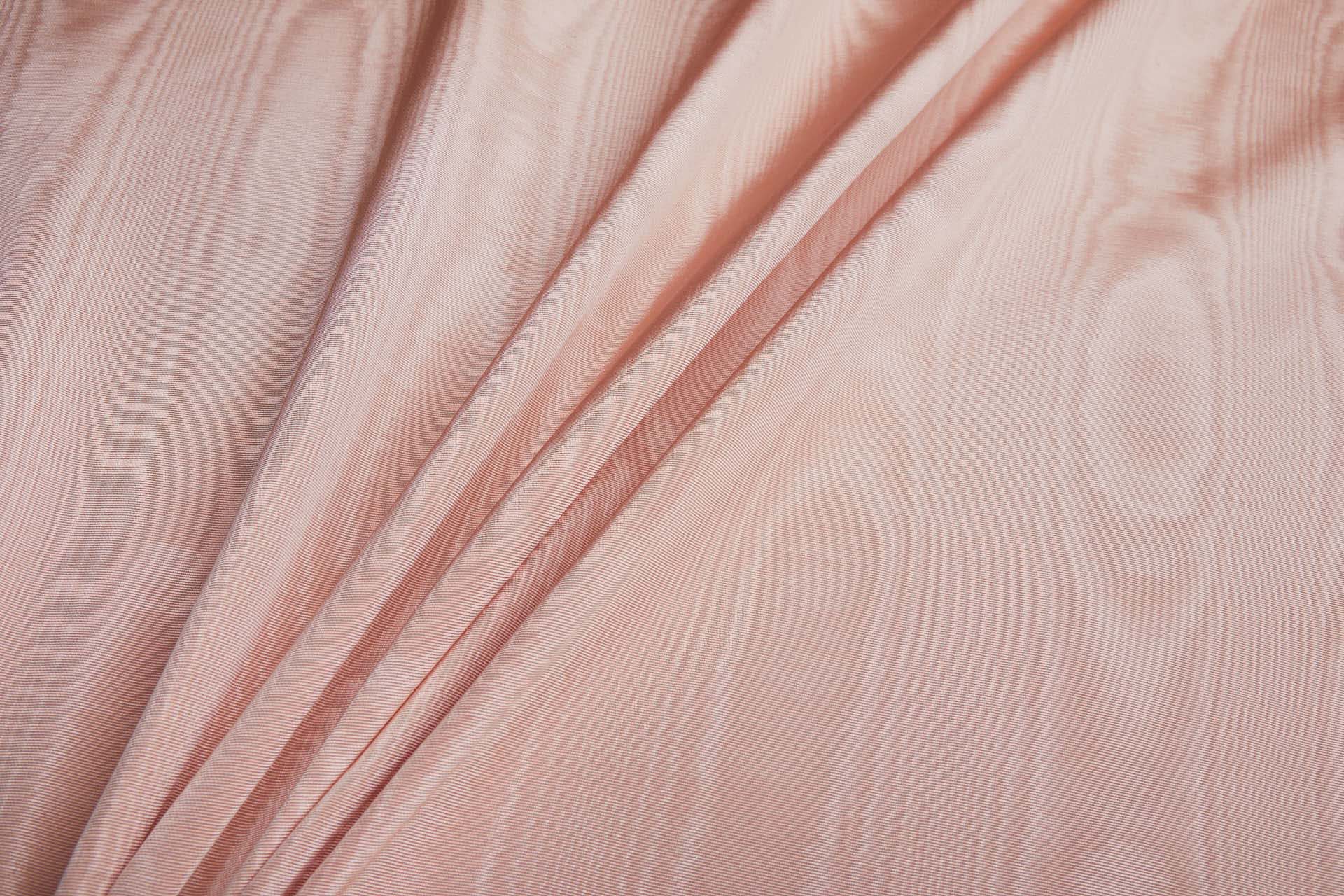 Cotton Viscose Grosgrain - Pale Salmon Moiré fabric, image 9 of 10