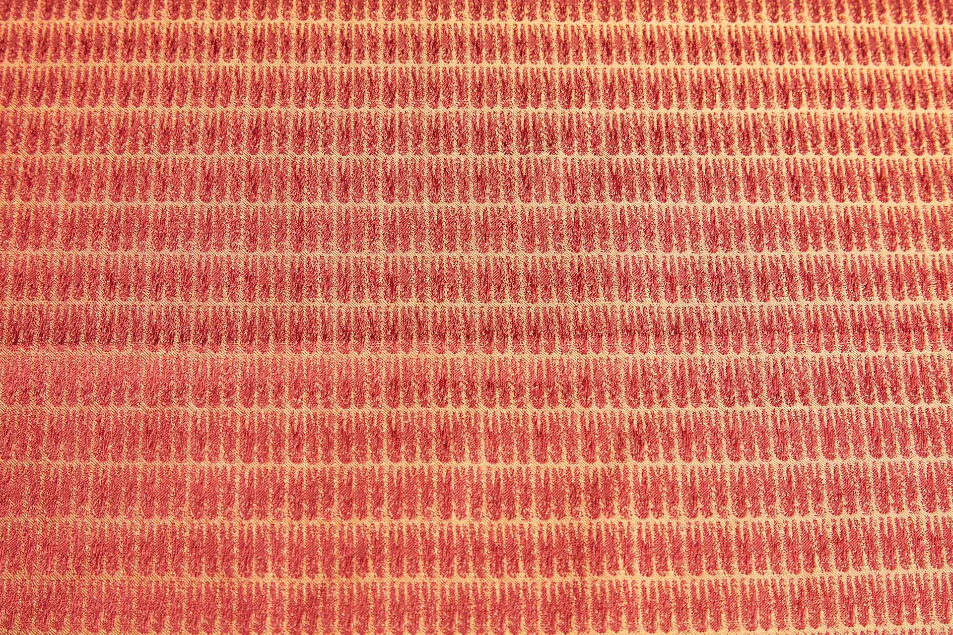 Red and Yellow Reversible Brocade fabric, image 7 of 9