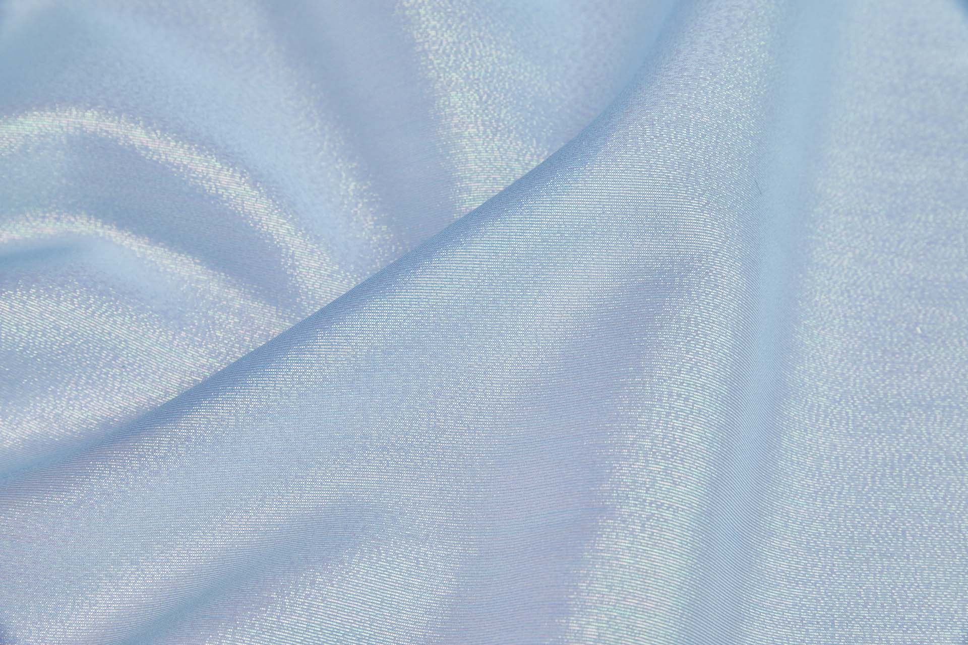 Textured Iridescent Lurex Organza - Sky Blue fabric