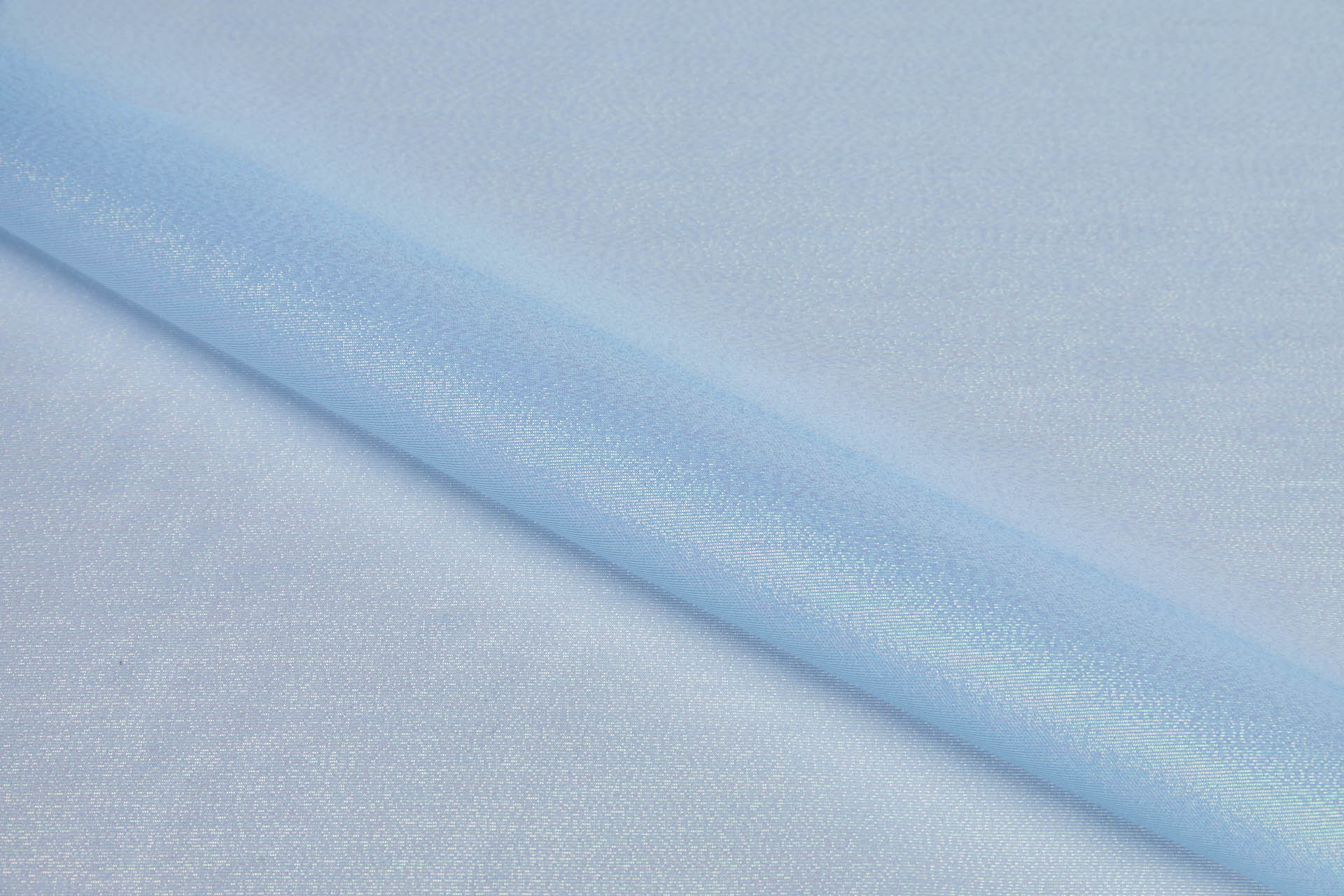 Textured Iridescent Lurex Organza - Sky Blue fabric, image 3 of 7