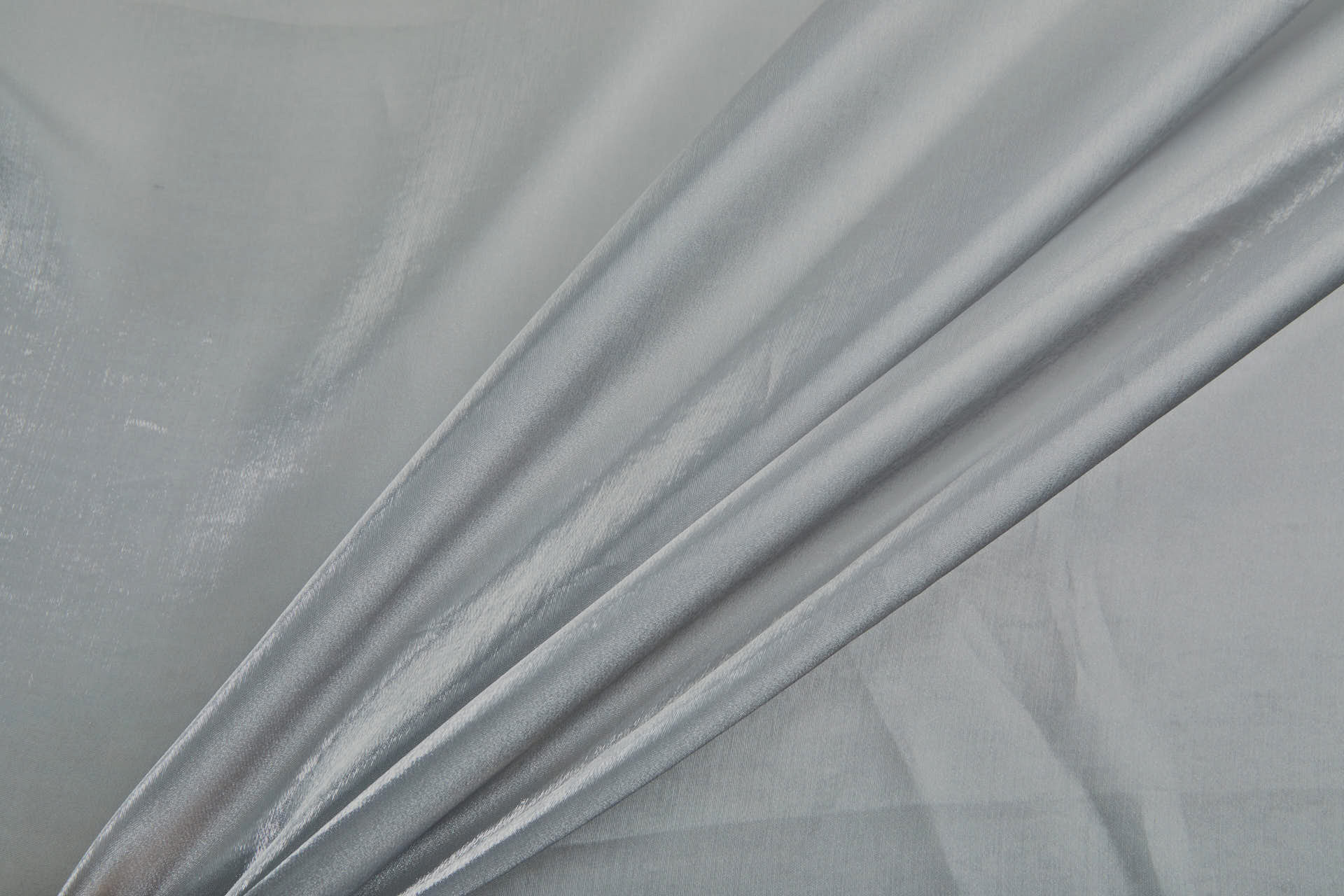 Super Glossy Satin Organza - Pearl Grey fabric, image 3 of 8