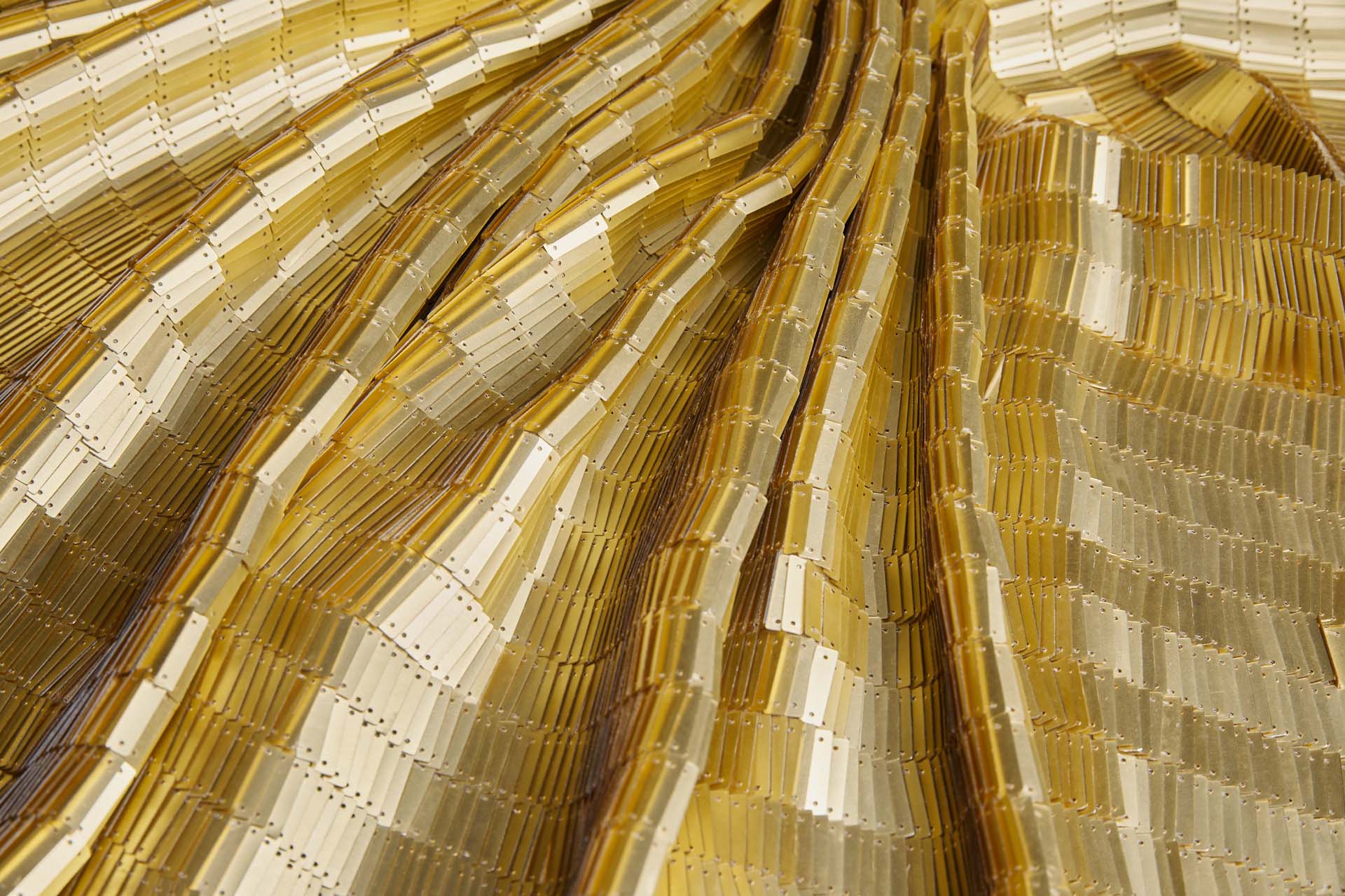 Overlapping Large Rectangular Sequins fabric, image 2 of 9