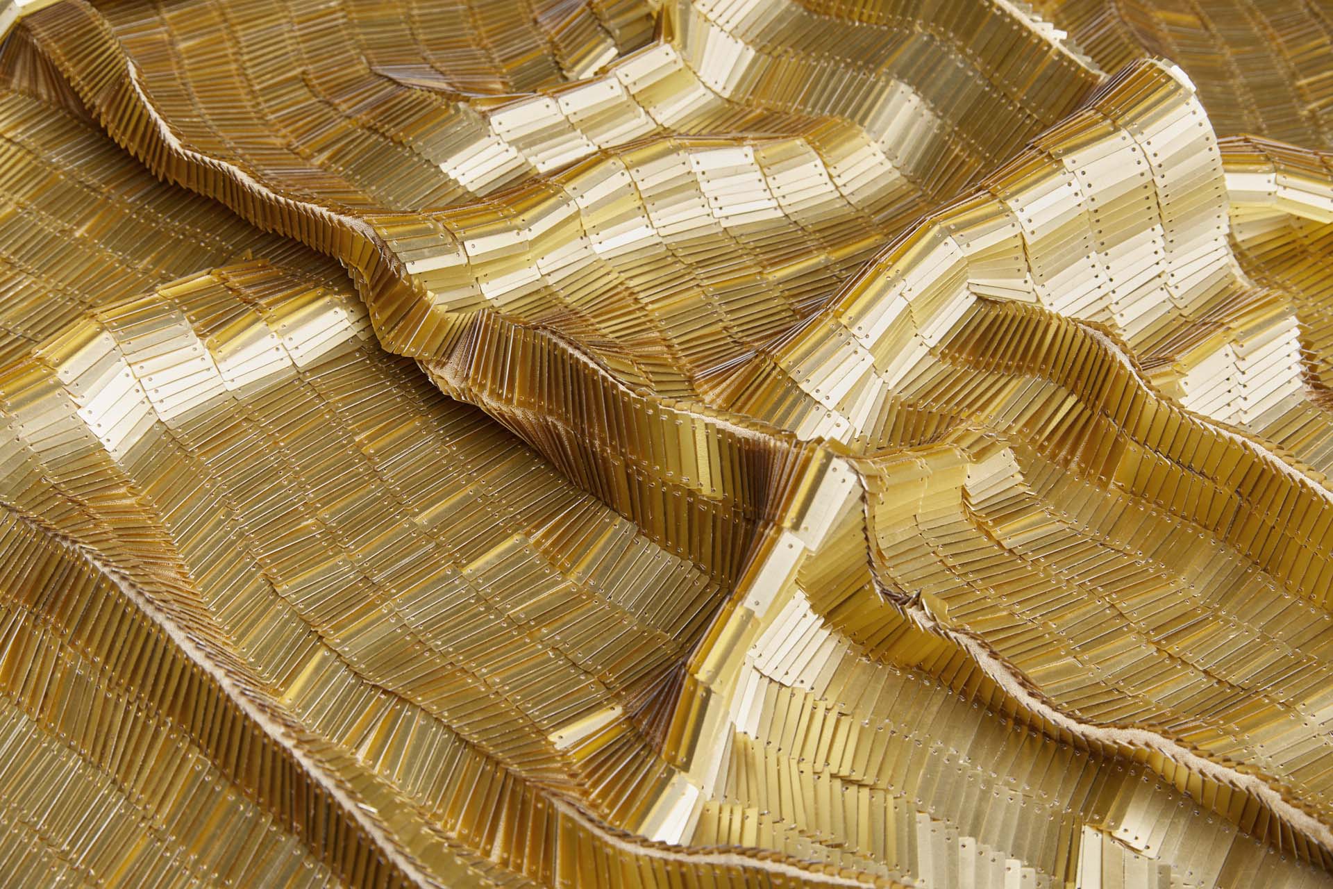 Overlapping Large Rectangular Sequins fabric, image 3 of 9