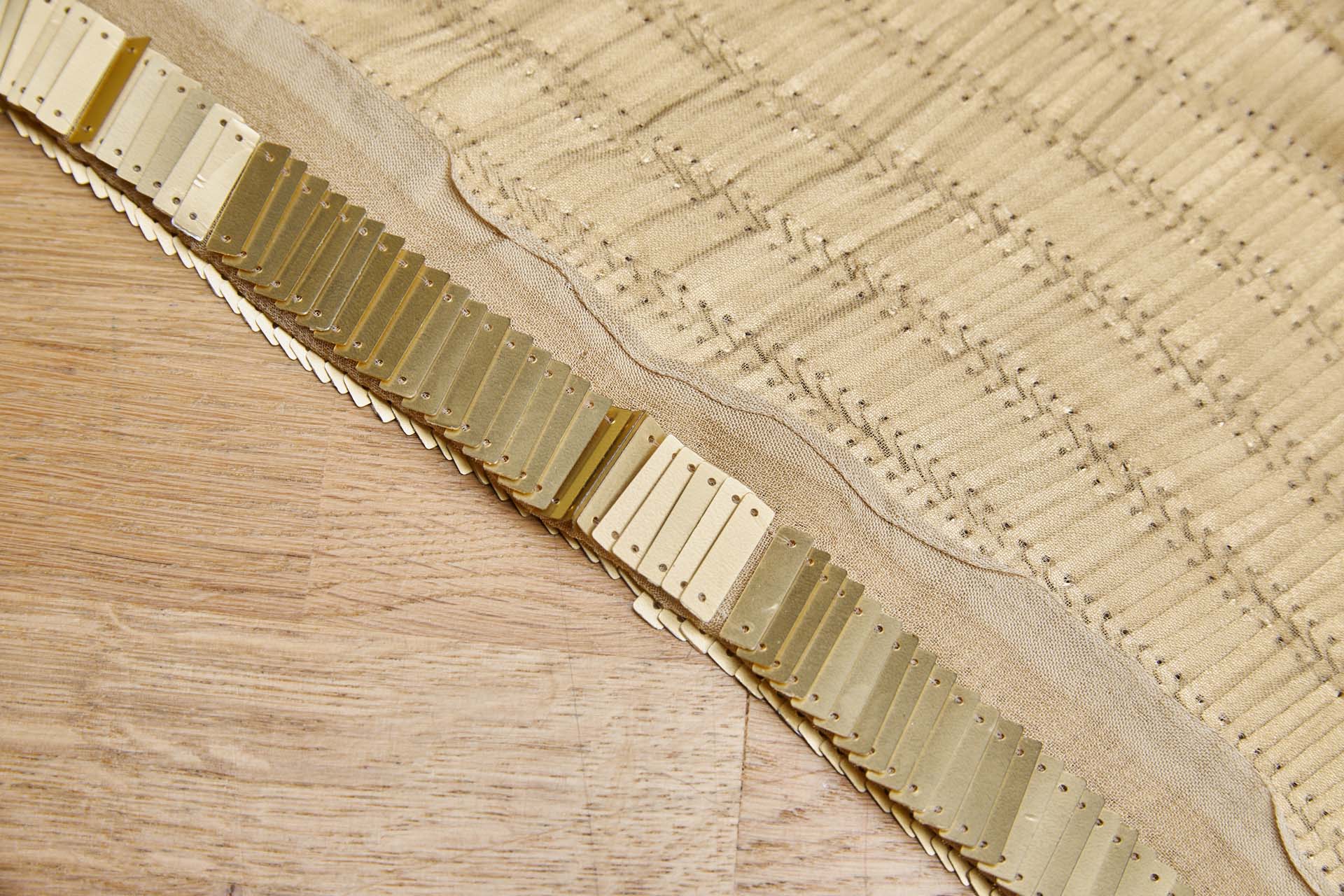 Overlapping Large Rectangular Sequins fabric, image 8 of 9