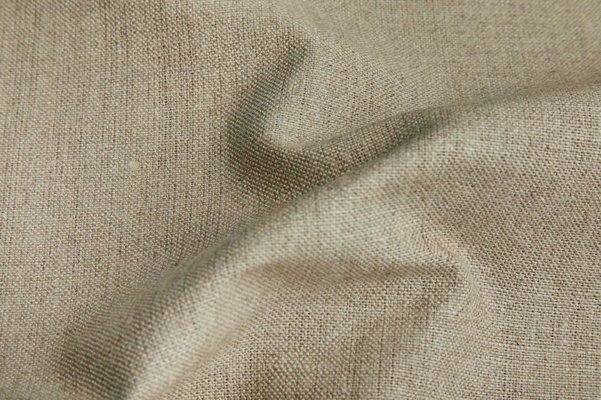 Dark Natural Firm Linen Canvas fabric, image 2 of 5