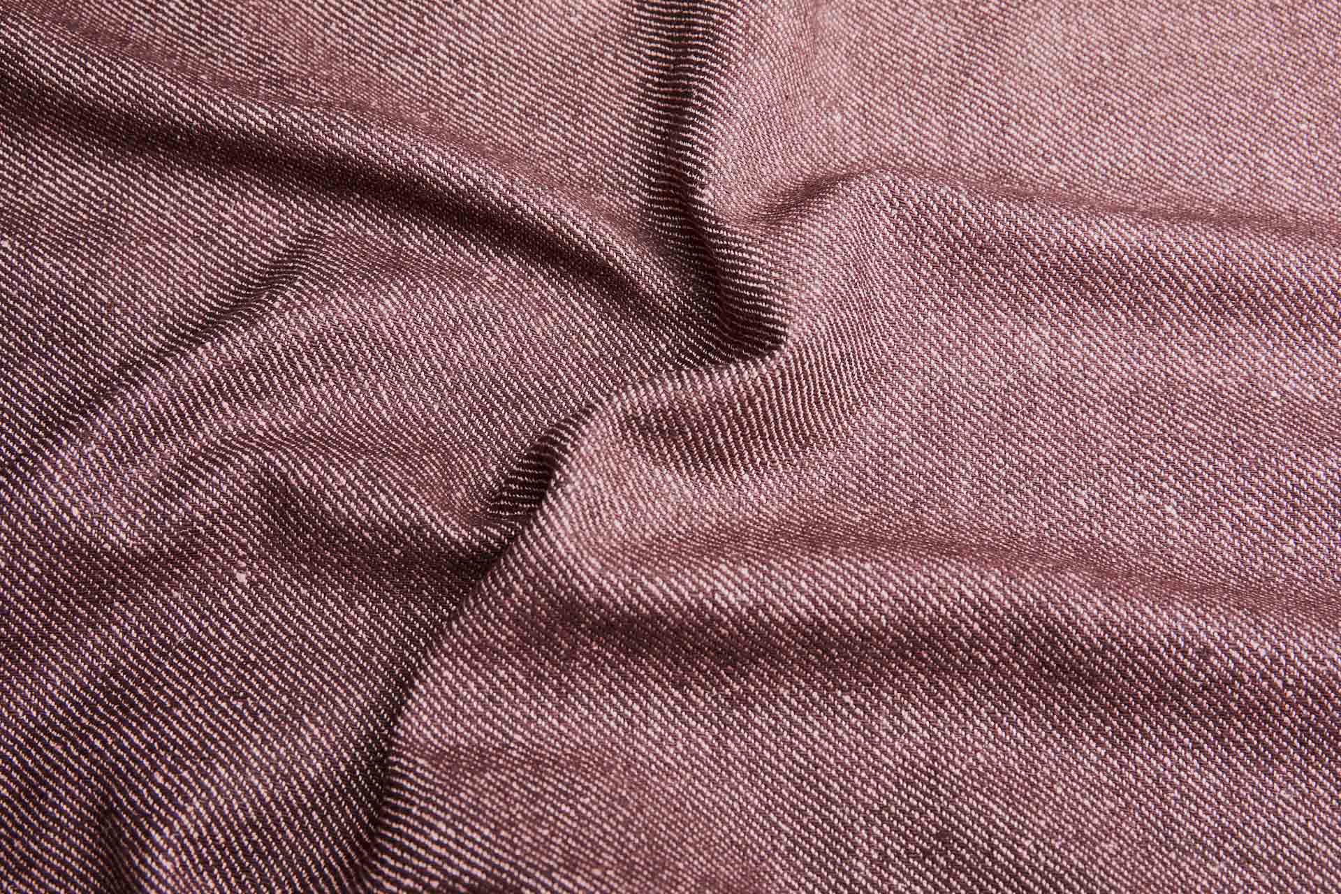 Reversible Silk Cotton Twill Weave - Tea Rose Pink / Maroon fabric, image 2 of 12
