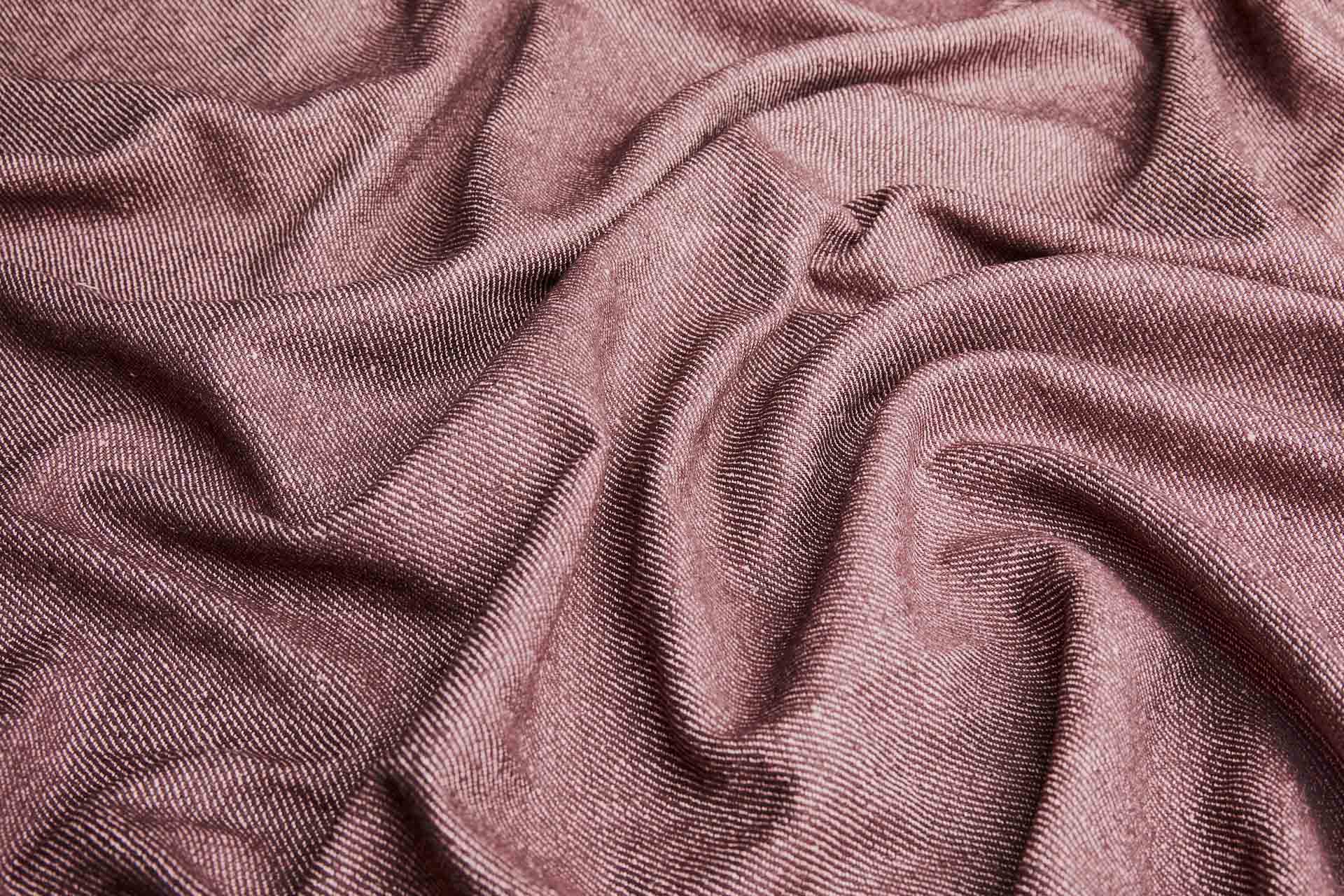 Reversible Silk Cotton Twill Weave - Tea Rose Pink / Maroon fabric, image 9 of 12