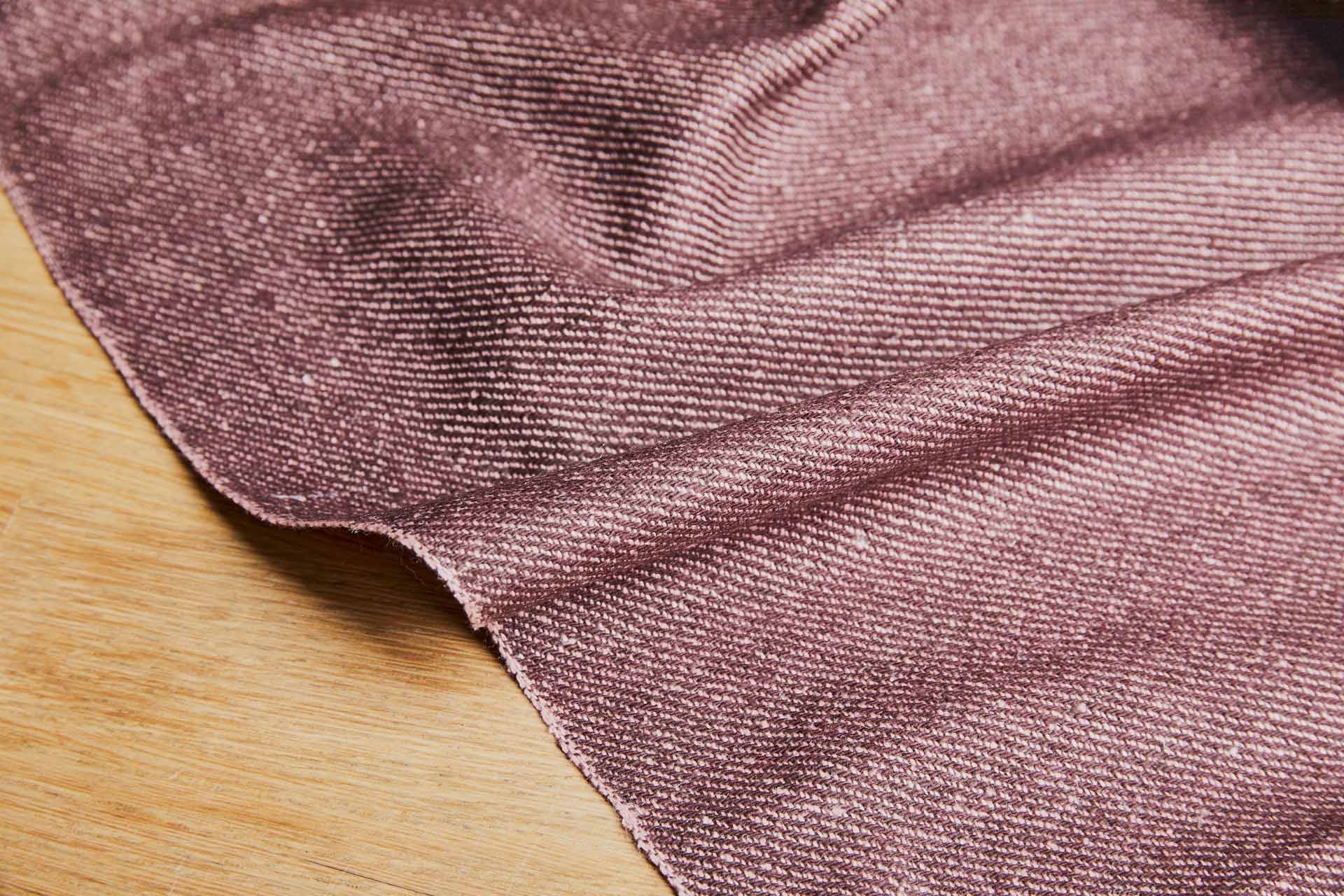 Reversible Silk Cotton Twill Weave - Tea Rose Pink / Maroon fabric, image 10 of 12