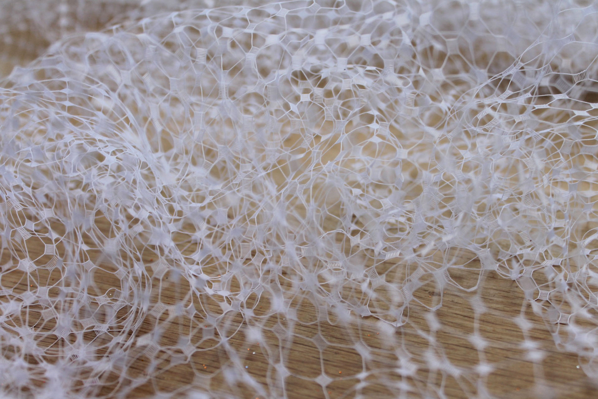 Large Hat Veiling Net - White fabric, image 5 of 5