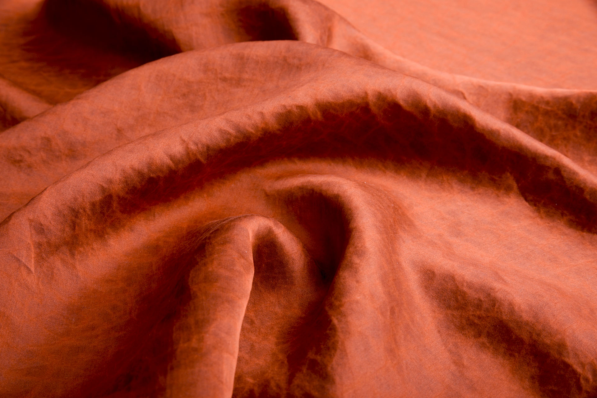 Mud Silk - Satin - Russet / Black fabric, image 2 of 9