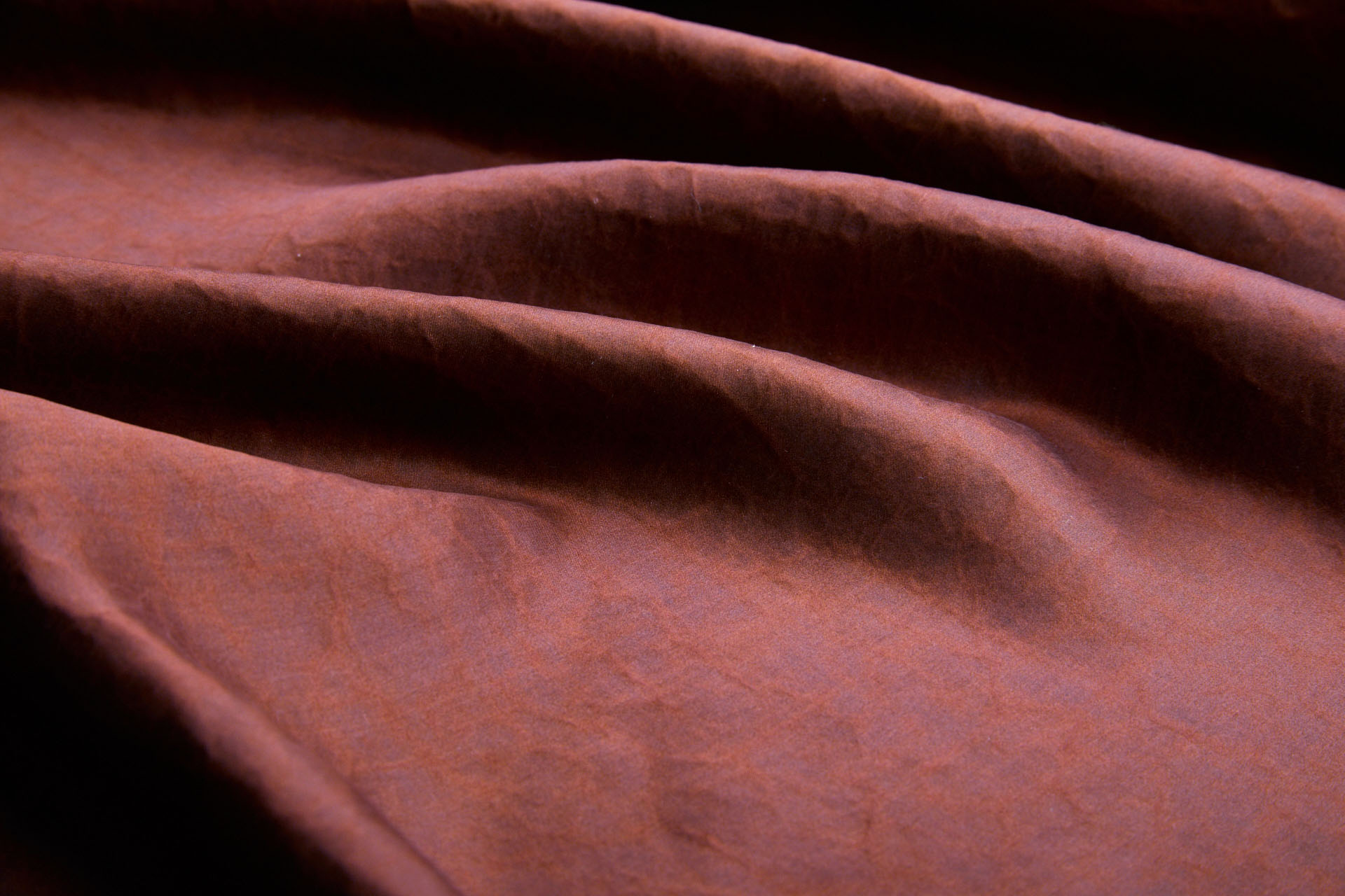 Mud Silk - Satin - Chestnut / Black fabric, image 6 of 11