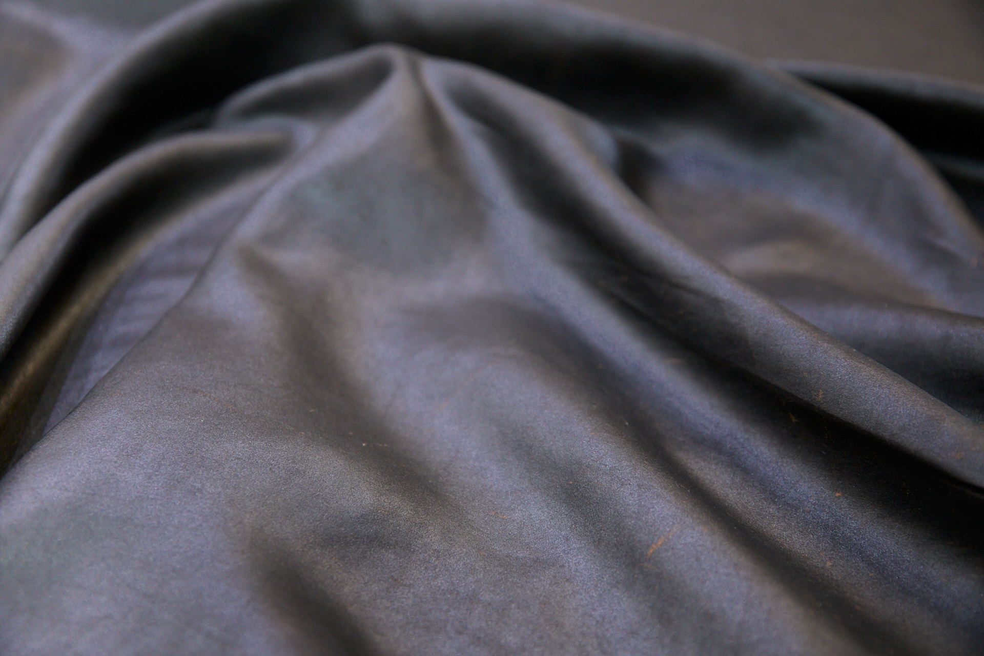 Mud Silk - Satin - Old Copper / Black fabric, image 4 of 10